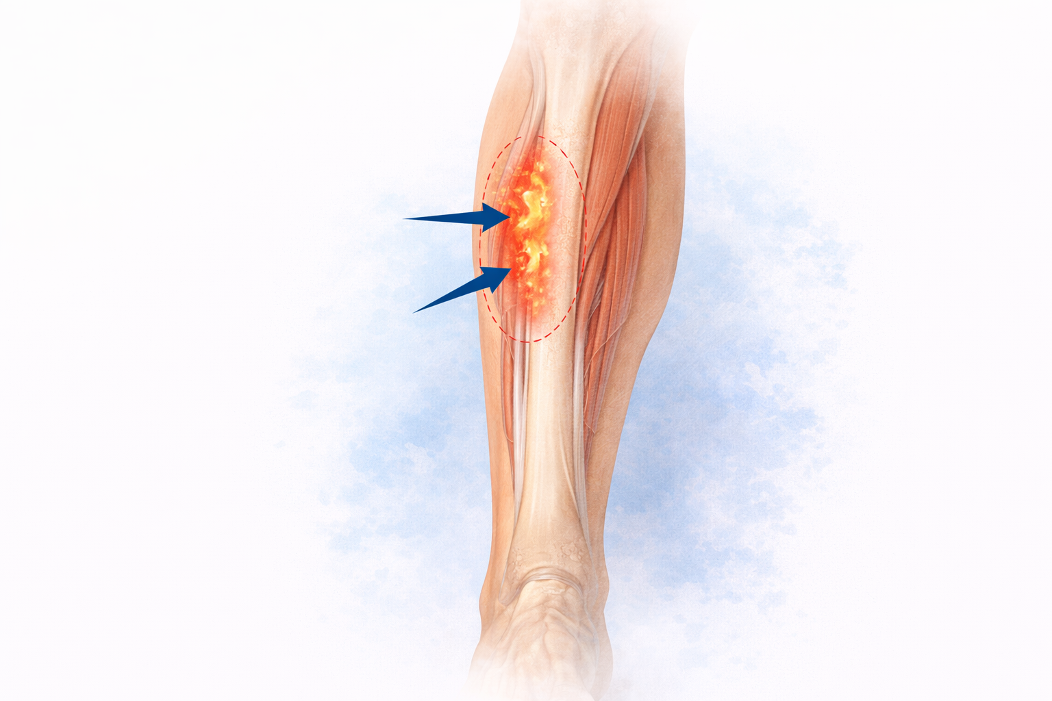 Scheenbeenvlies ontsteking