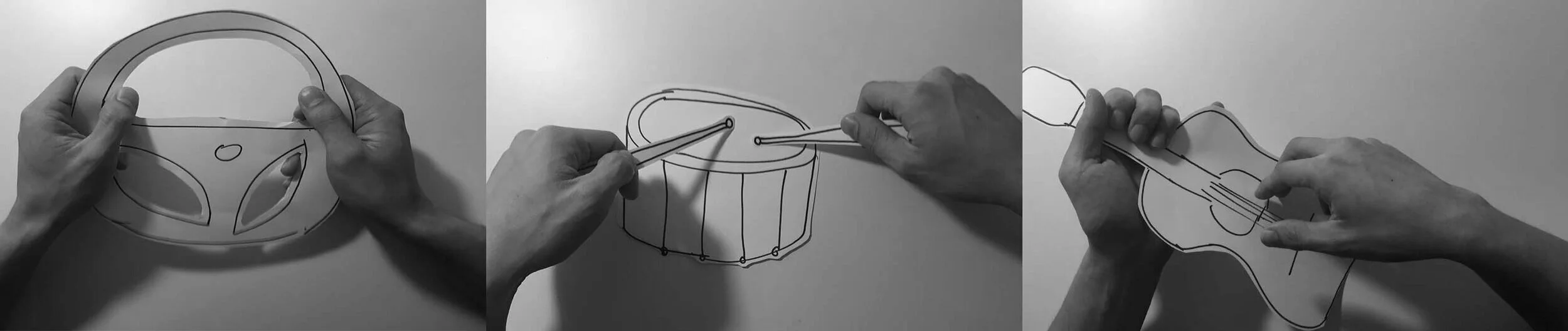 Tangible input study with paper model