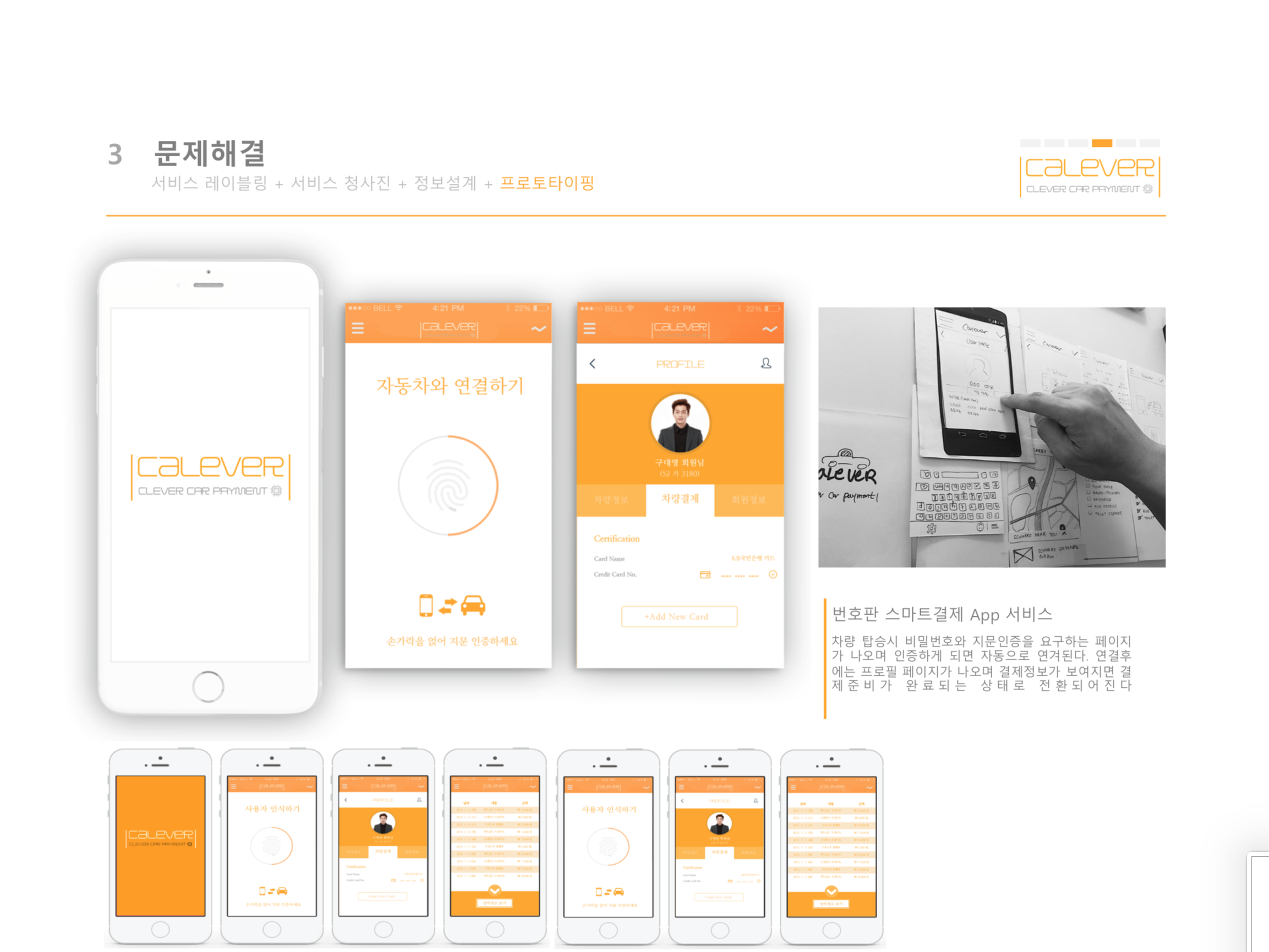 UI design of the Application
