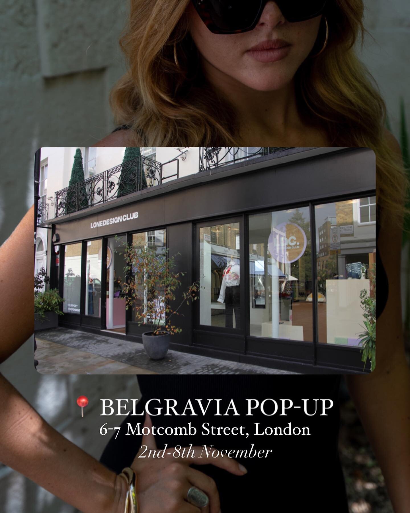 Next stop: Belgravia. 

Shop Serena Days at the @lonedesignclub Pop-Up until 8th November. 

📍 6-7 Motcomb Street, London