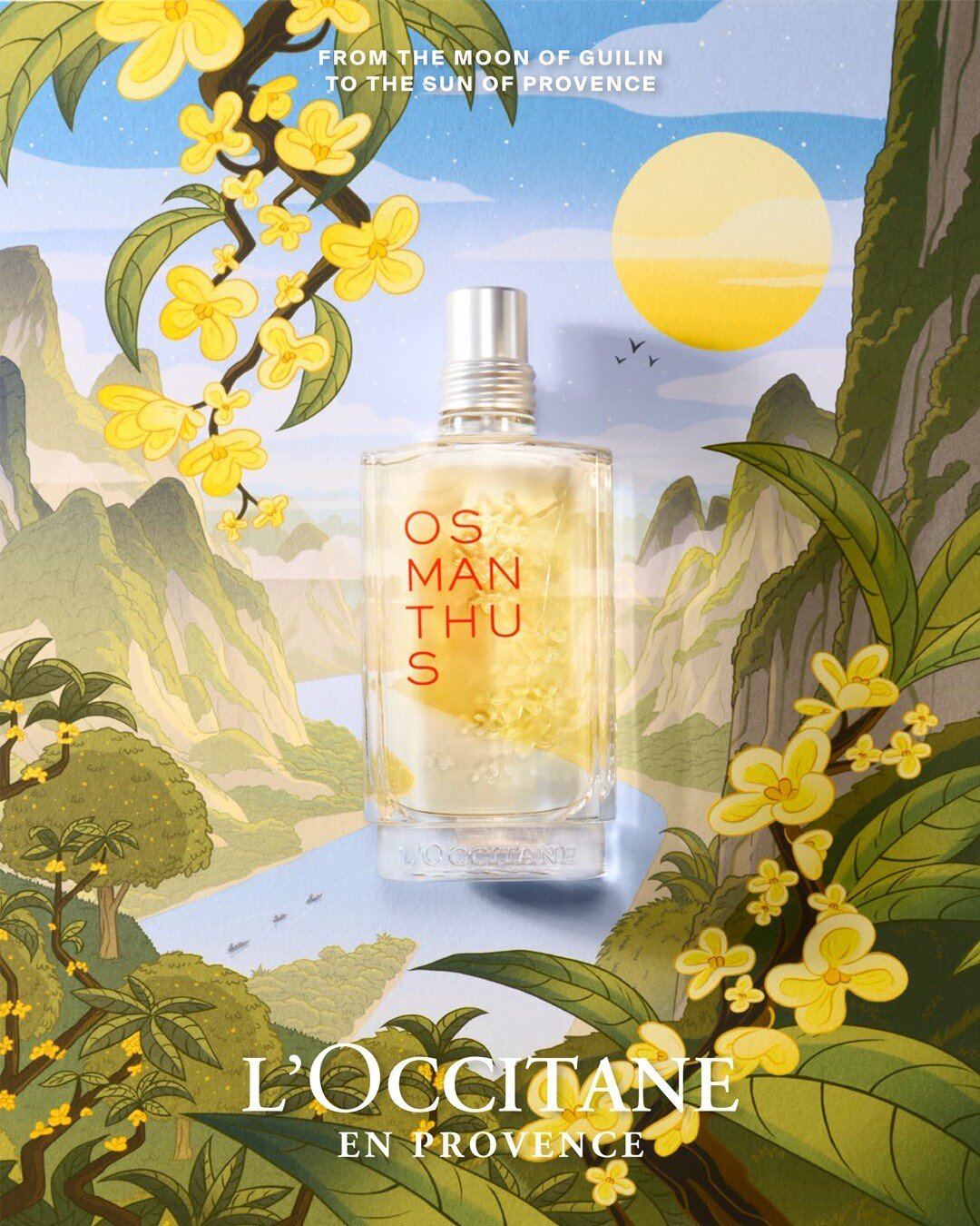 Here is the full image I made for @loccitane_uk_ire for their Osmanthus Eau de Toliette with and without the bottle. As always big thanks to my agent @everyone_agency for all their hard work.
.
.
.
#loccitane #illustration #colour #roberthunterillust