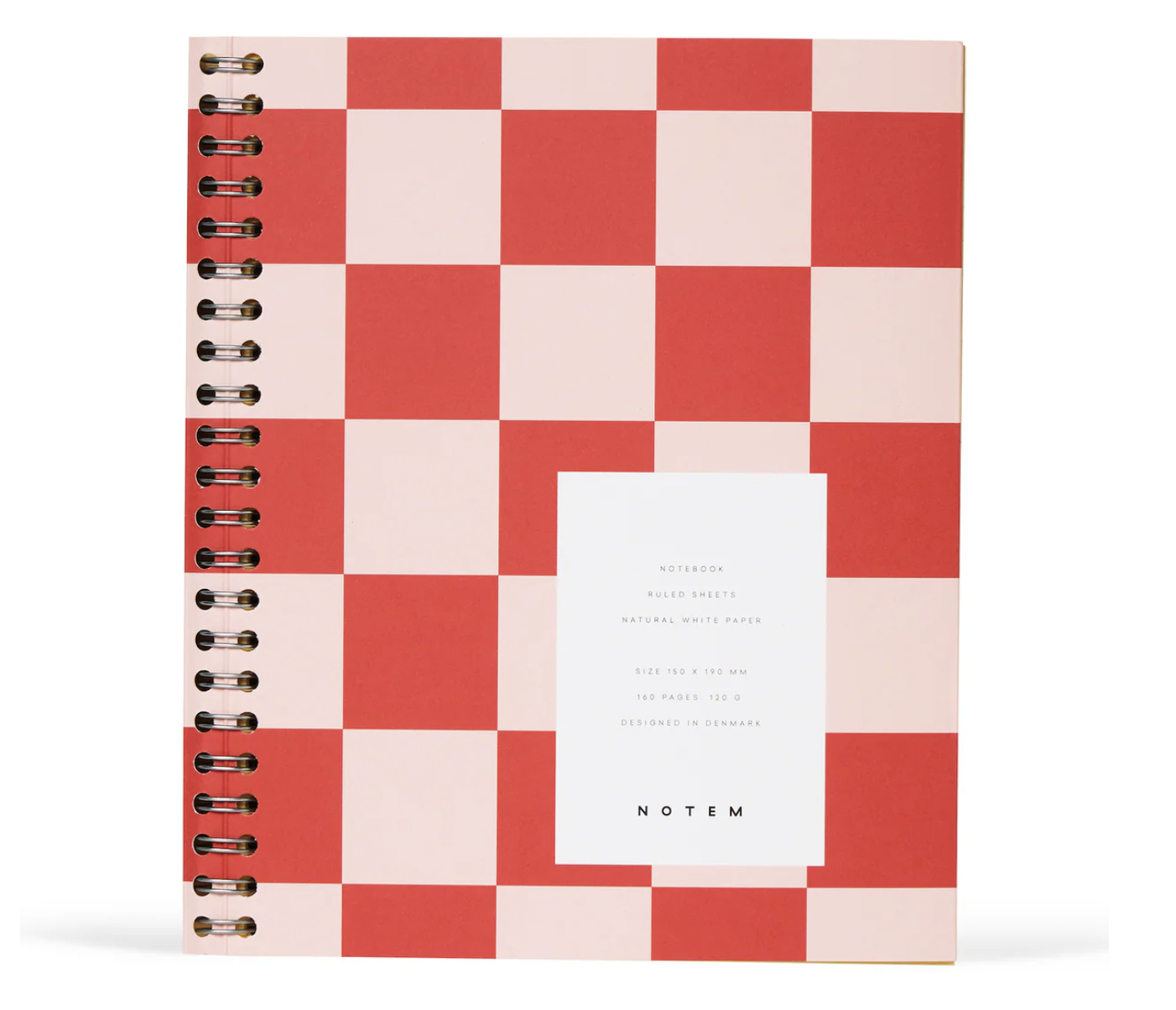 Notem |  NELA Notebook - Orange Check