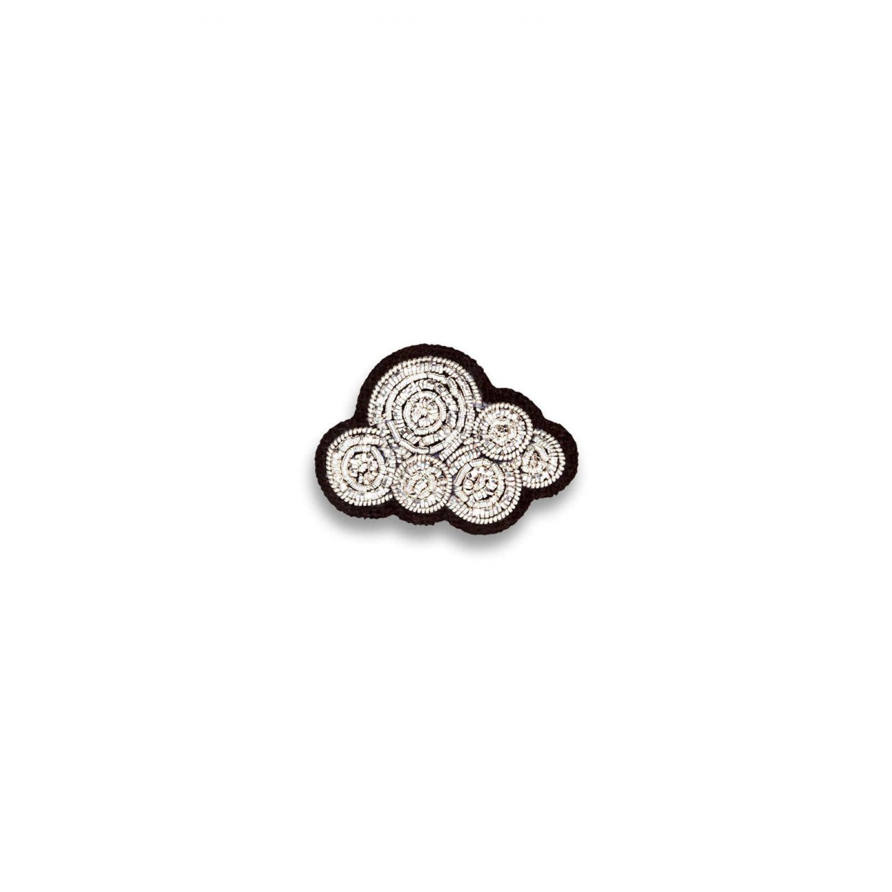 Macon et Lesquoy | Embroidered Brooch - Cumulus Cloud