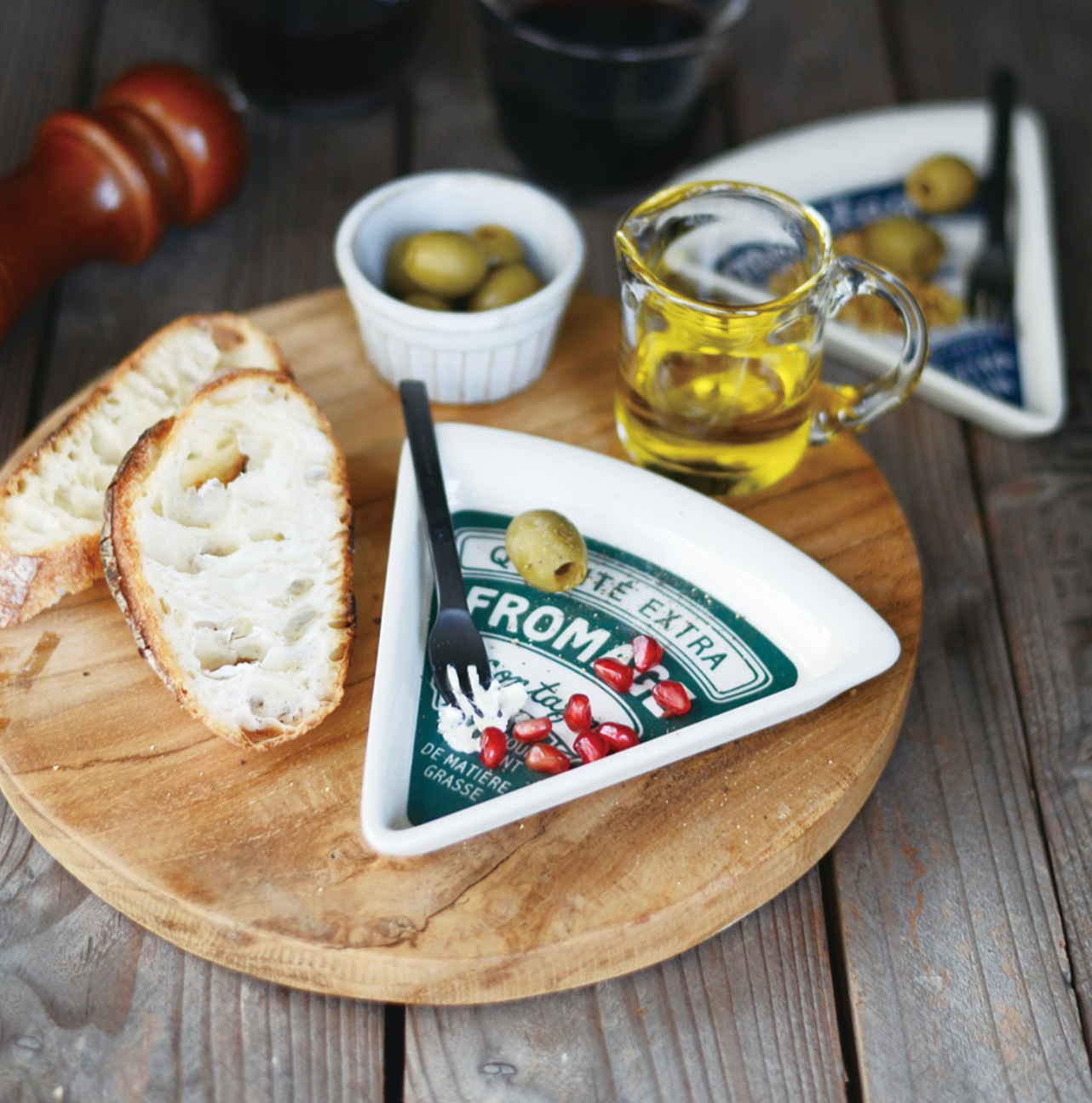 Marumitsu | Cheese Plate - Green