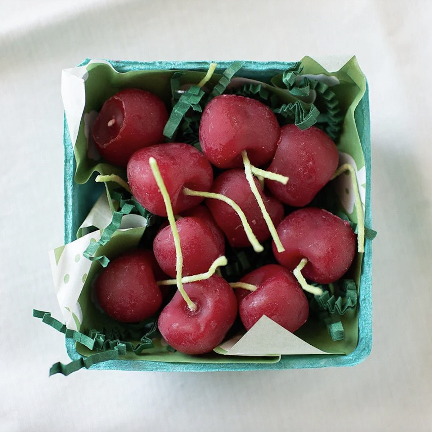 Happy Organics | Beeswax Cherry Birthday Candles