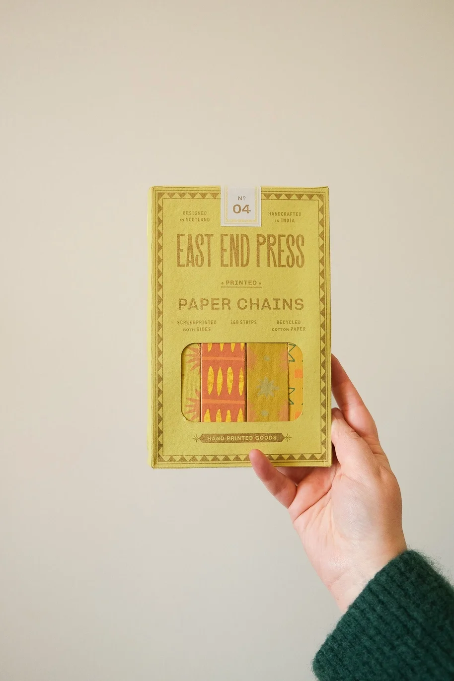 east end press paper chain yellow.webp