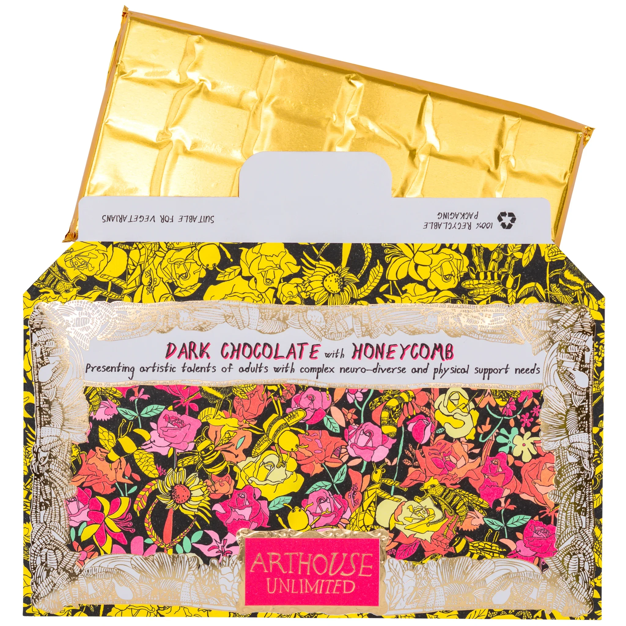 Arthouse | Bee Free Honeycomb Dark Chocolate