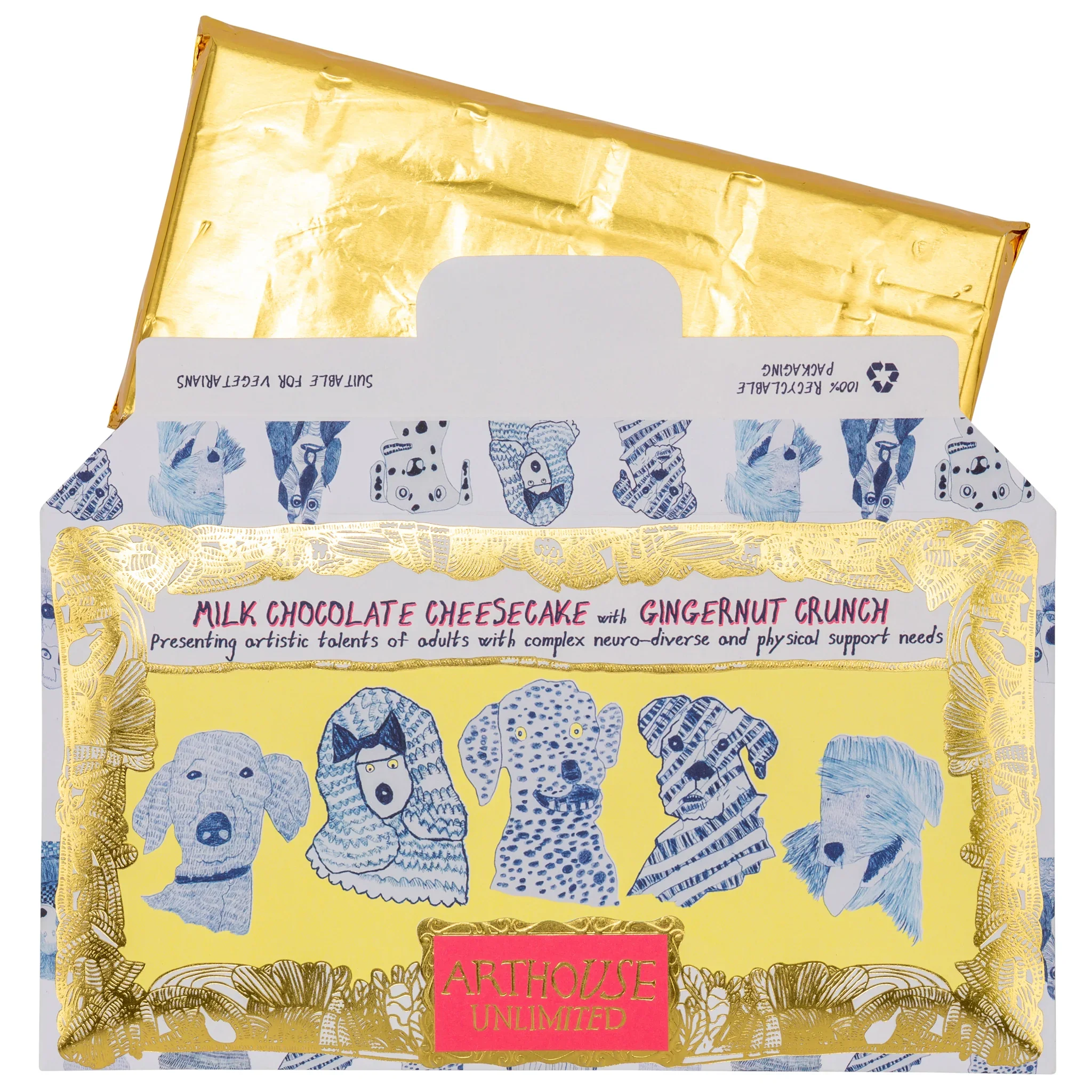 Arthouse | Cheesecake with Gingernut Crunch Milk Chocolate