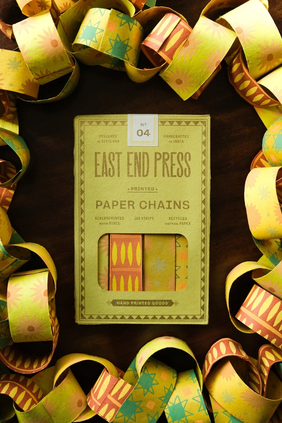 east end press paper chain yellow 3.webp