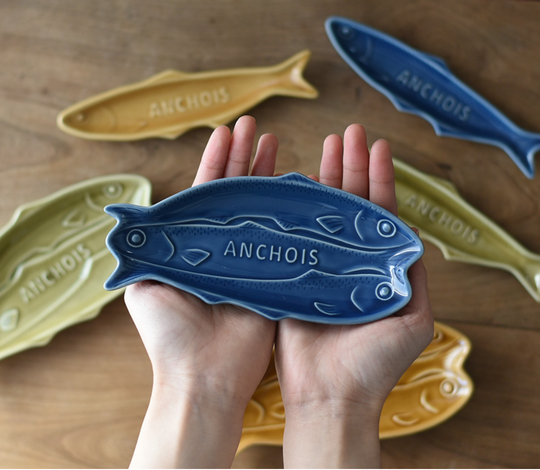 Marumitsu | Anchovy Plate - Blue