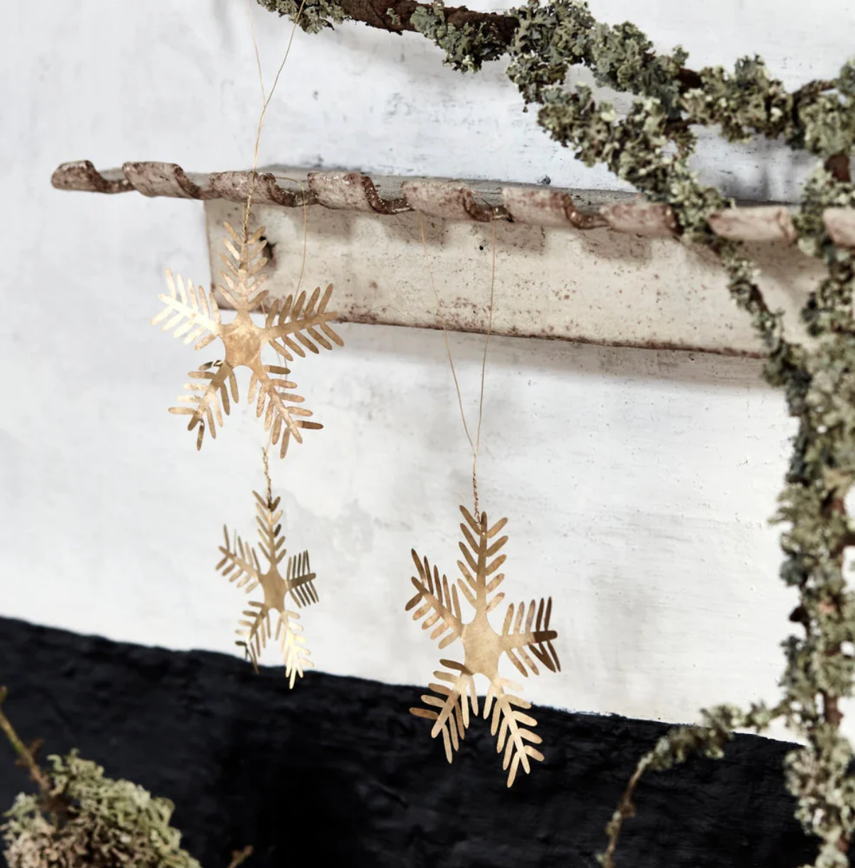 House Doctor | Brass Snowflake - set of 3