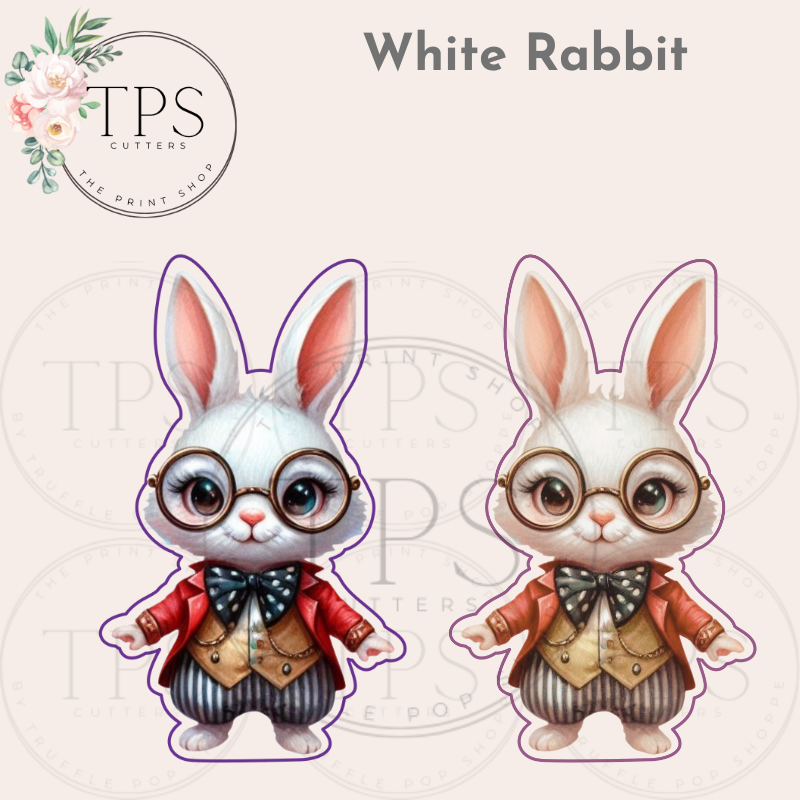 White Rabbit STL File & Digital Image - TPS Cutters — Truffle Pop Shoppe