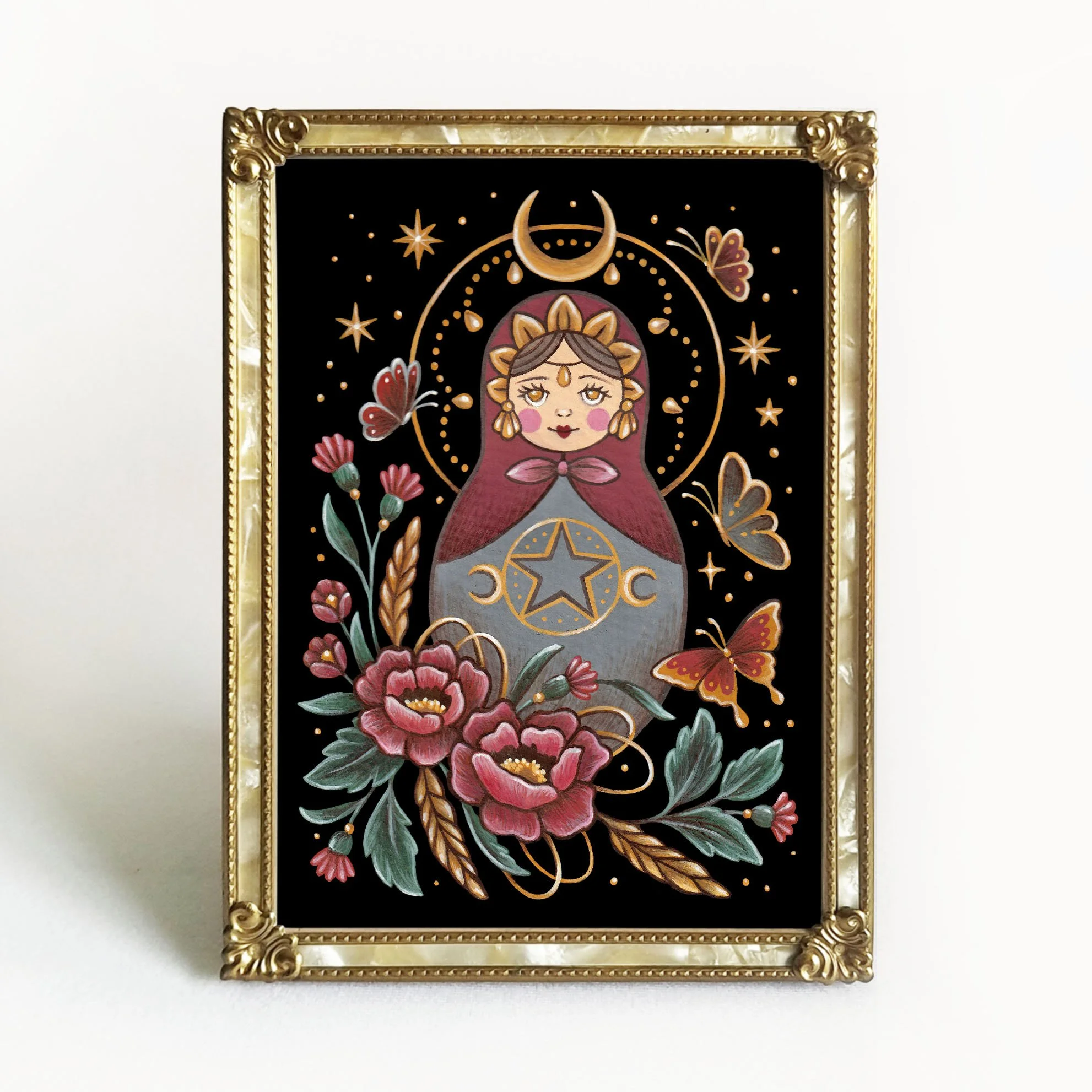 Matryoshka Folk Art Print