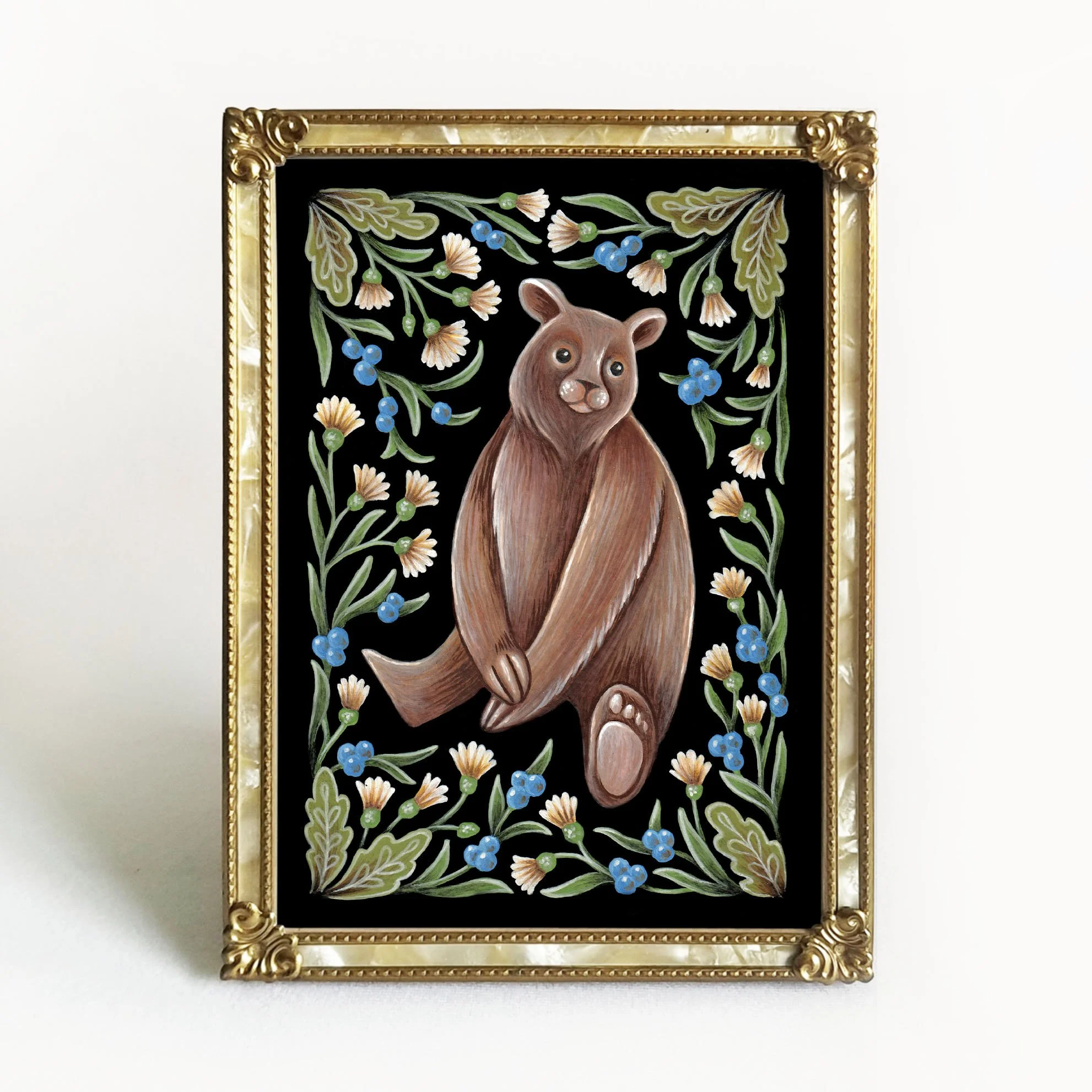 Bear Folk Art Print
