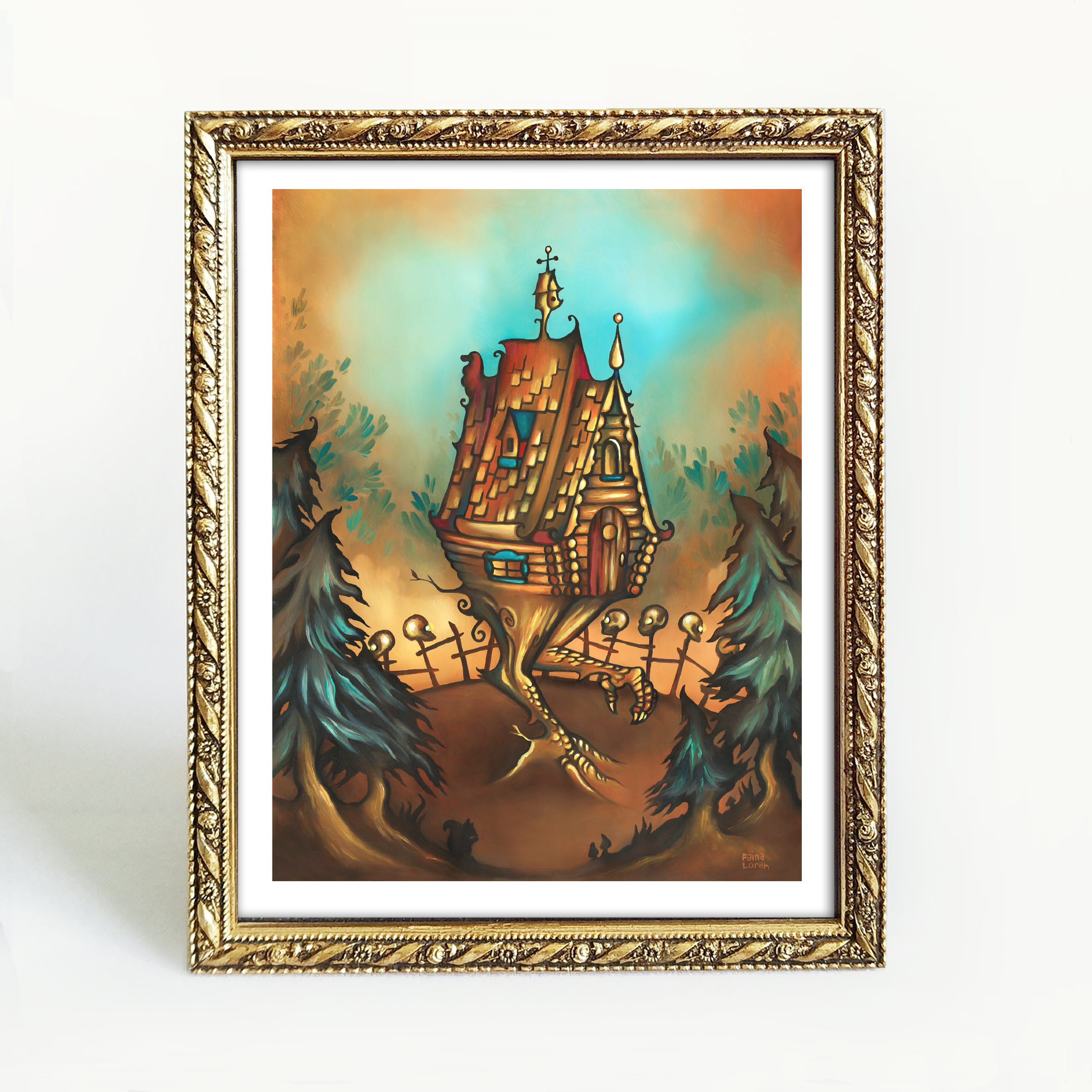 Chicken-Legged Hut Art Print