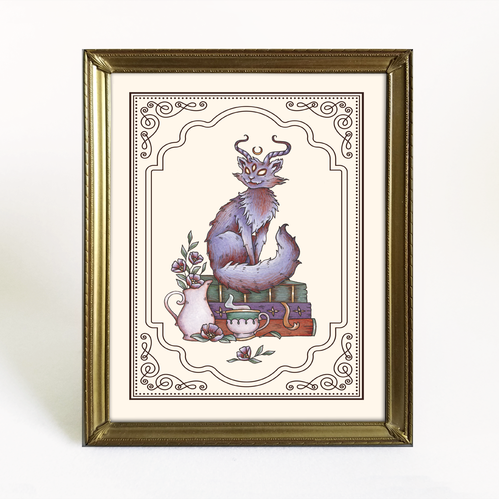 Cot Bayun Art Print (Learned Cat)