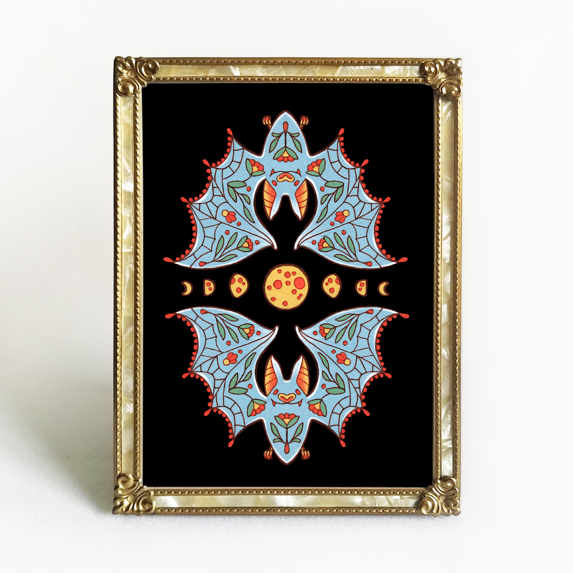 Moon Bats Art Print