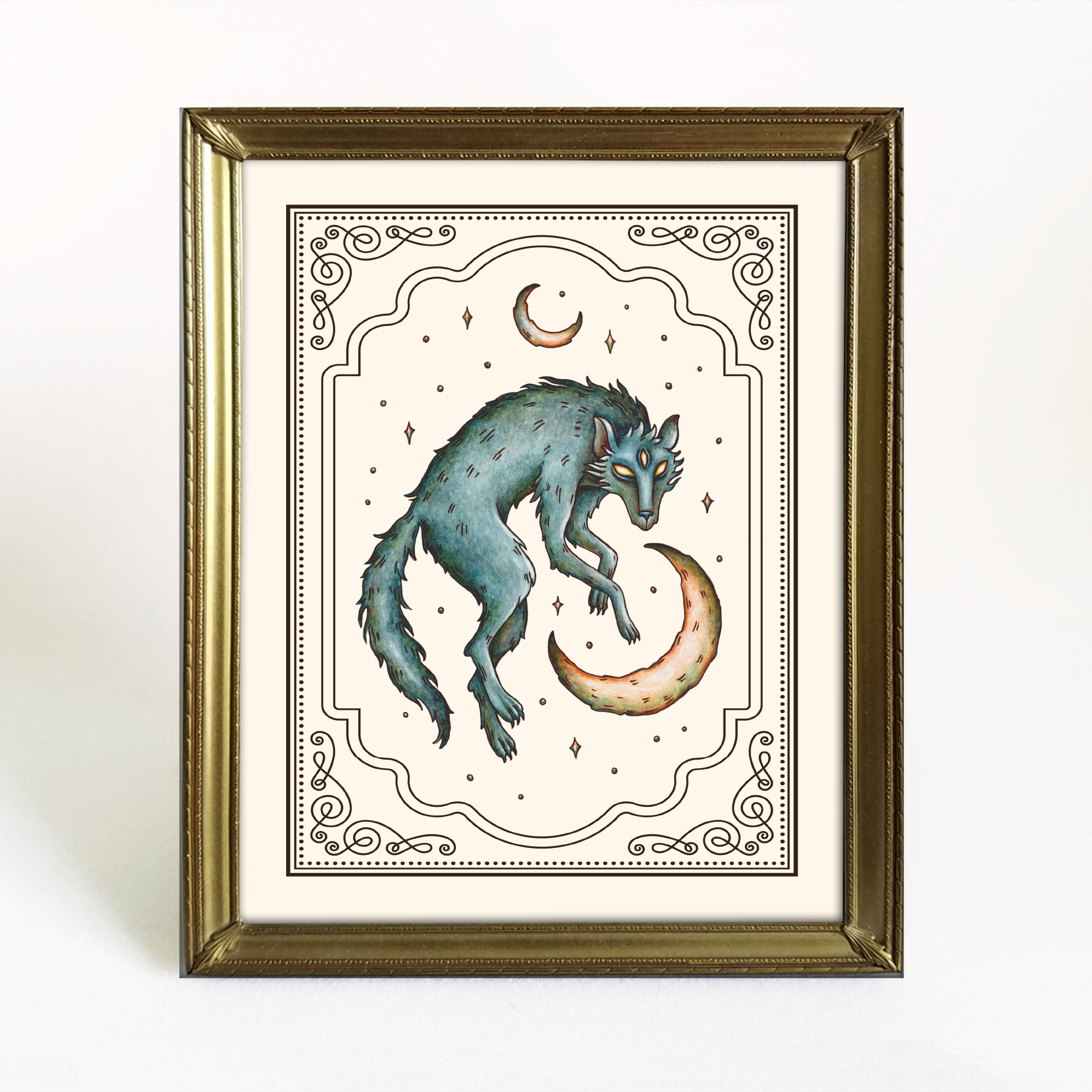 Seryy Volk Art Print (Gray Wolf)