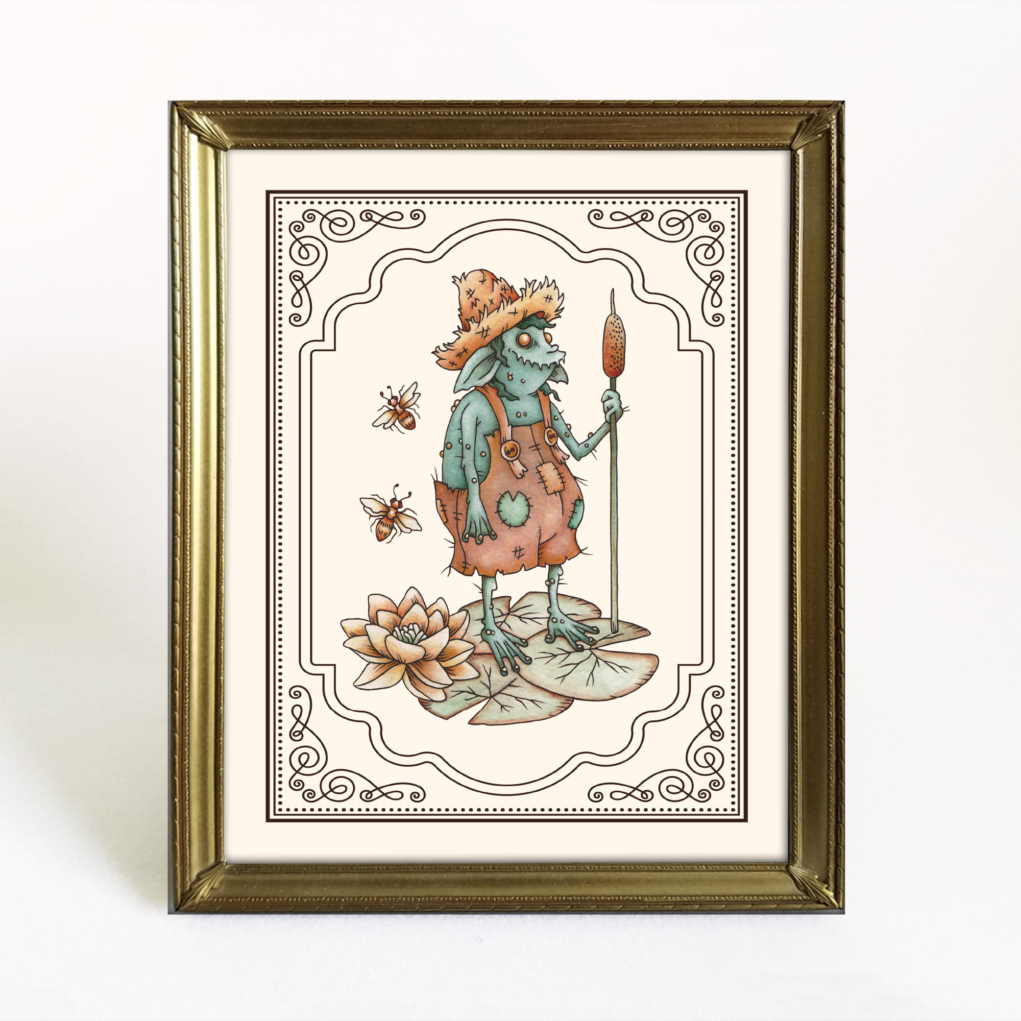 Vodyanoy Art Print (Swamp Spirit)