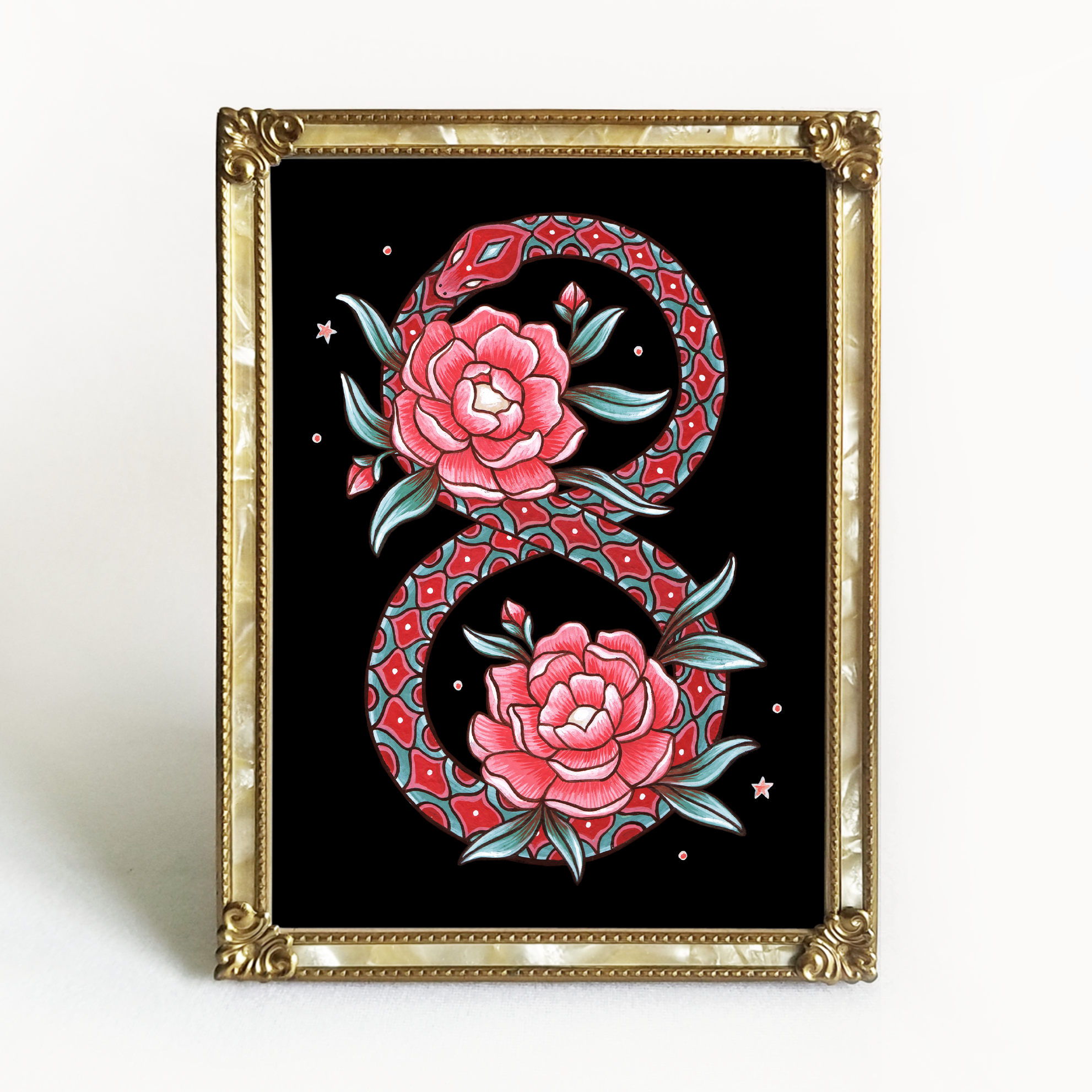 Ouroboros Serpent Art Print