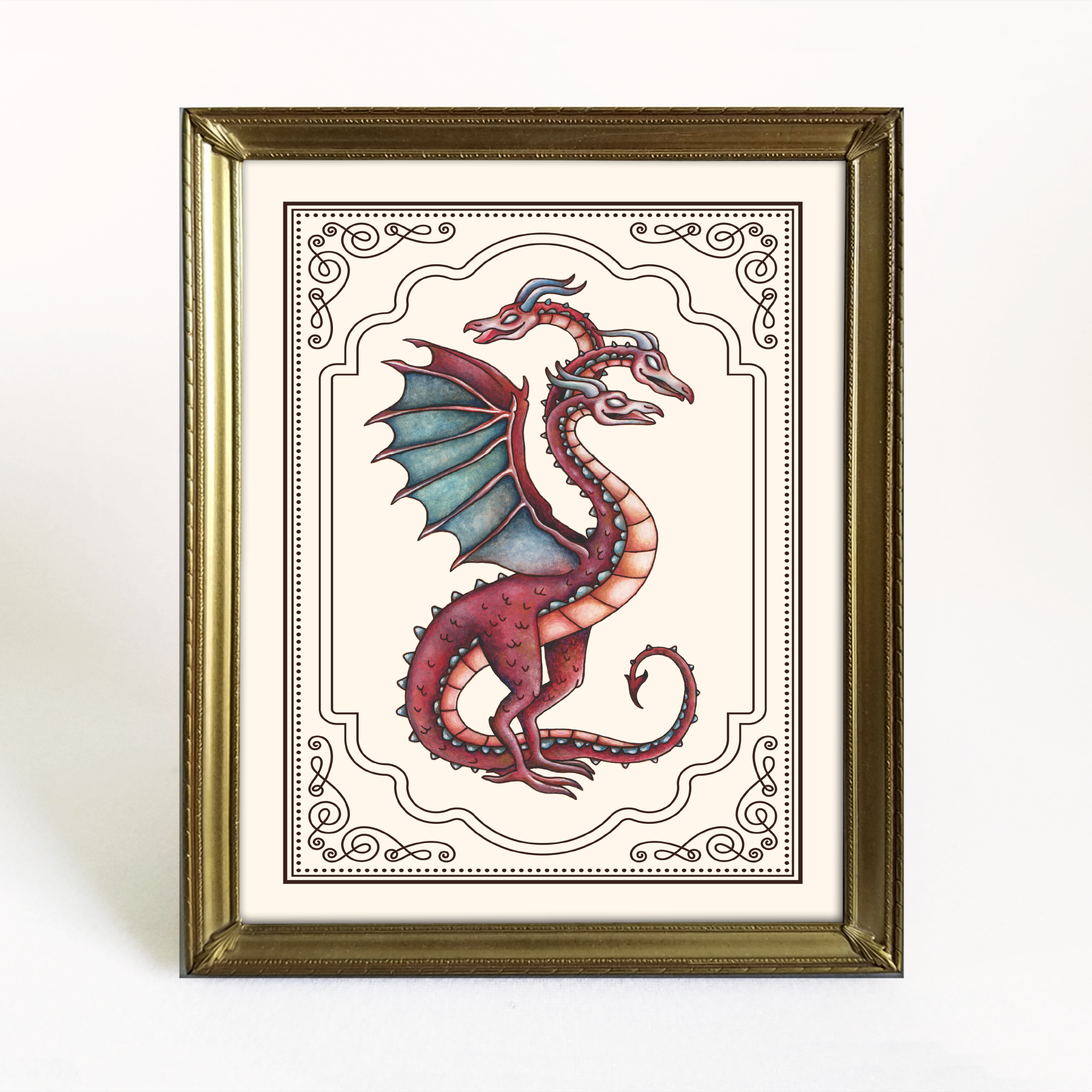 Zmey Gorynych Art Print (Dragon)