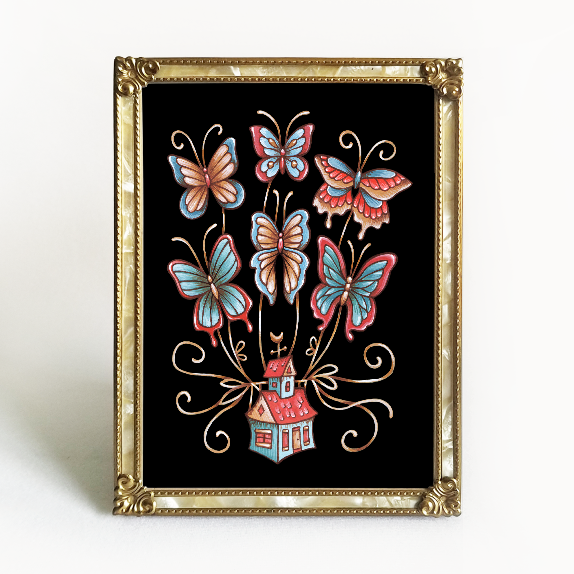 Butterfly House Art Print