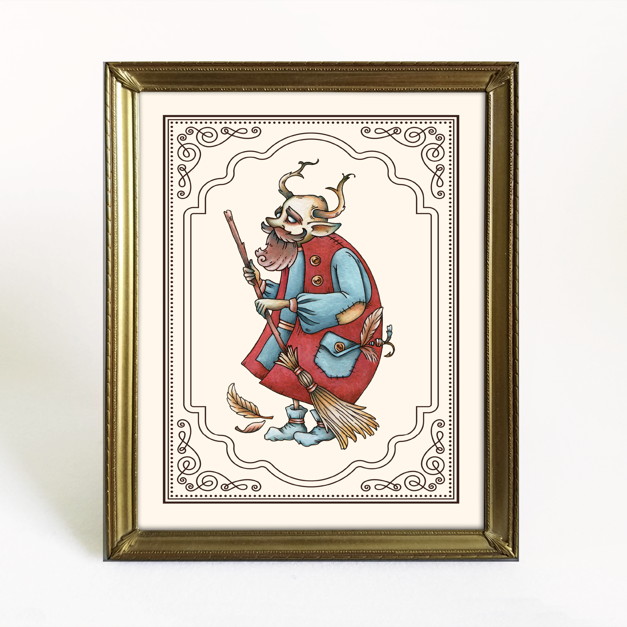 Domovoi Art Print (House Spirit)