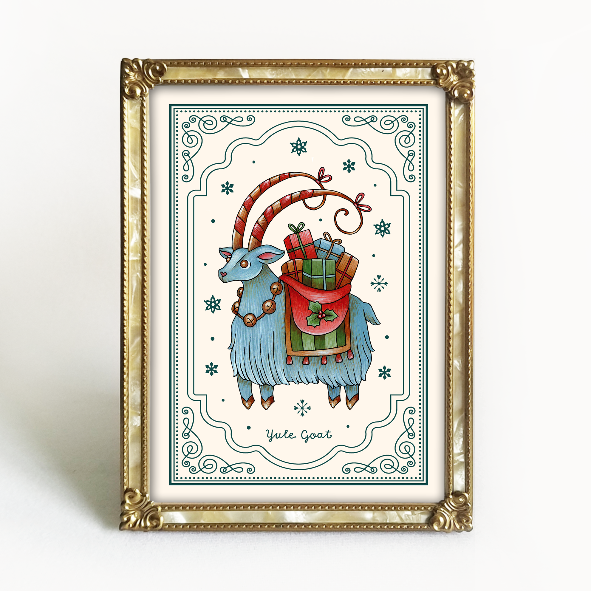 Yule Goat Art Print