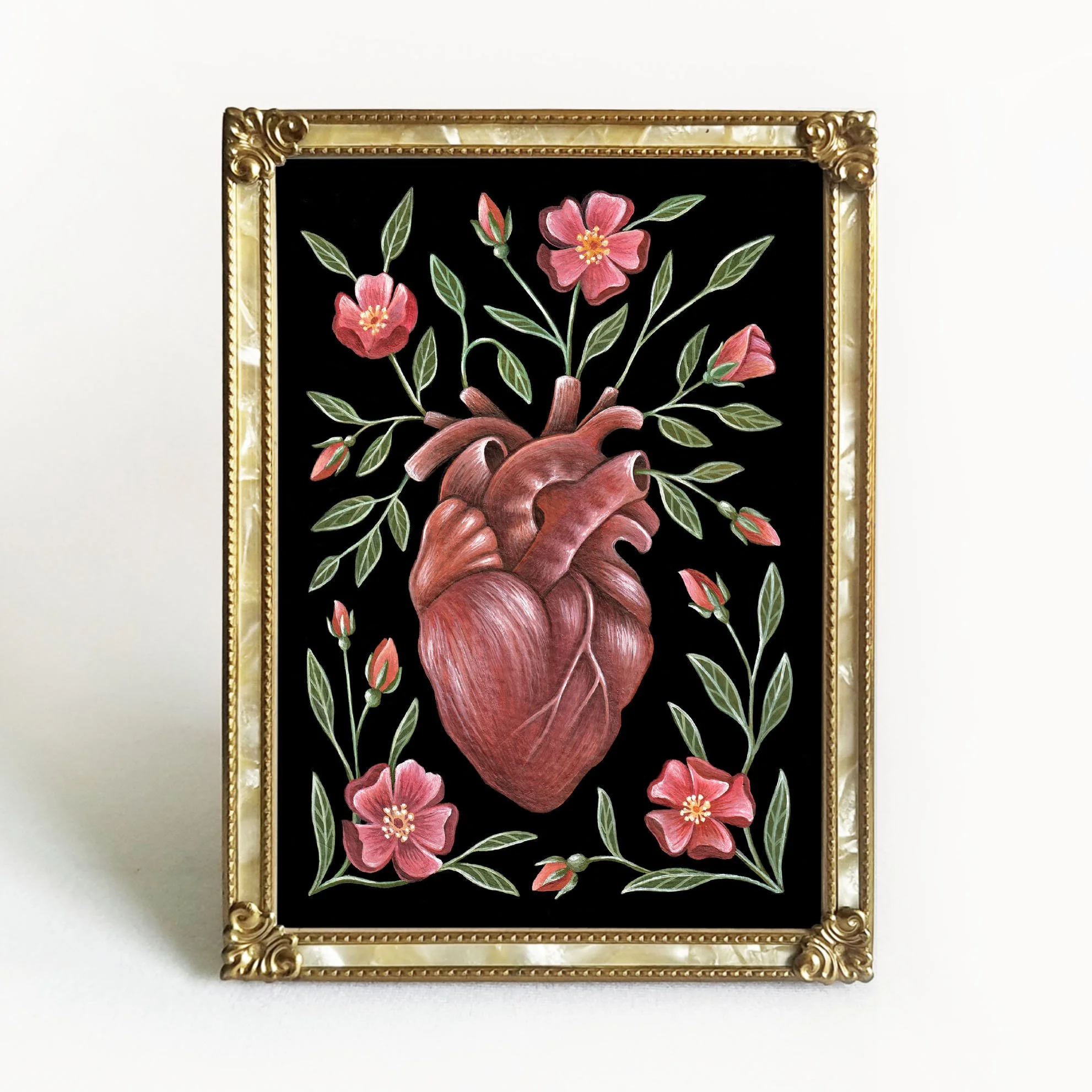 Heart Folk Art Print