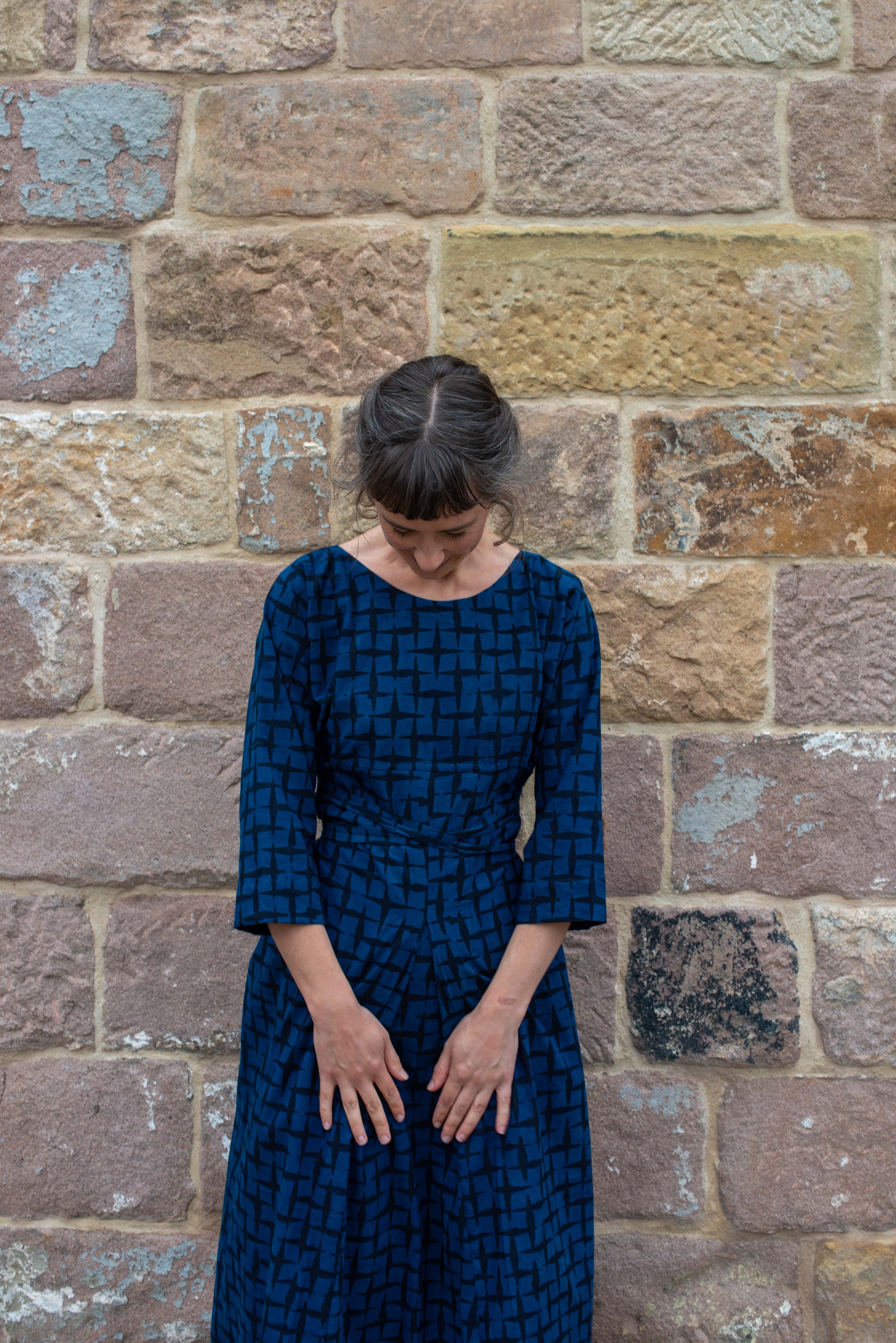 Kite Dress in Indigo & Iron