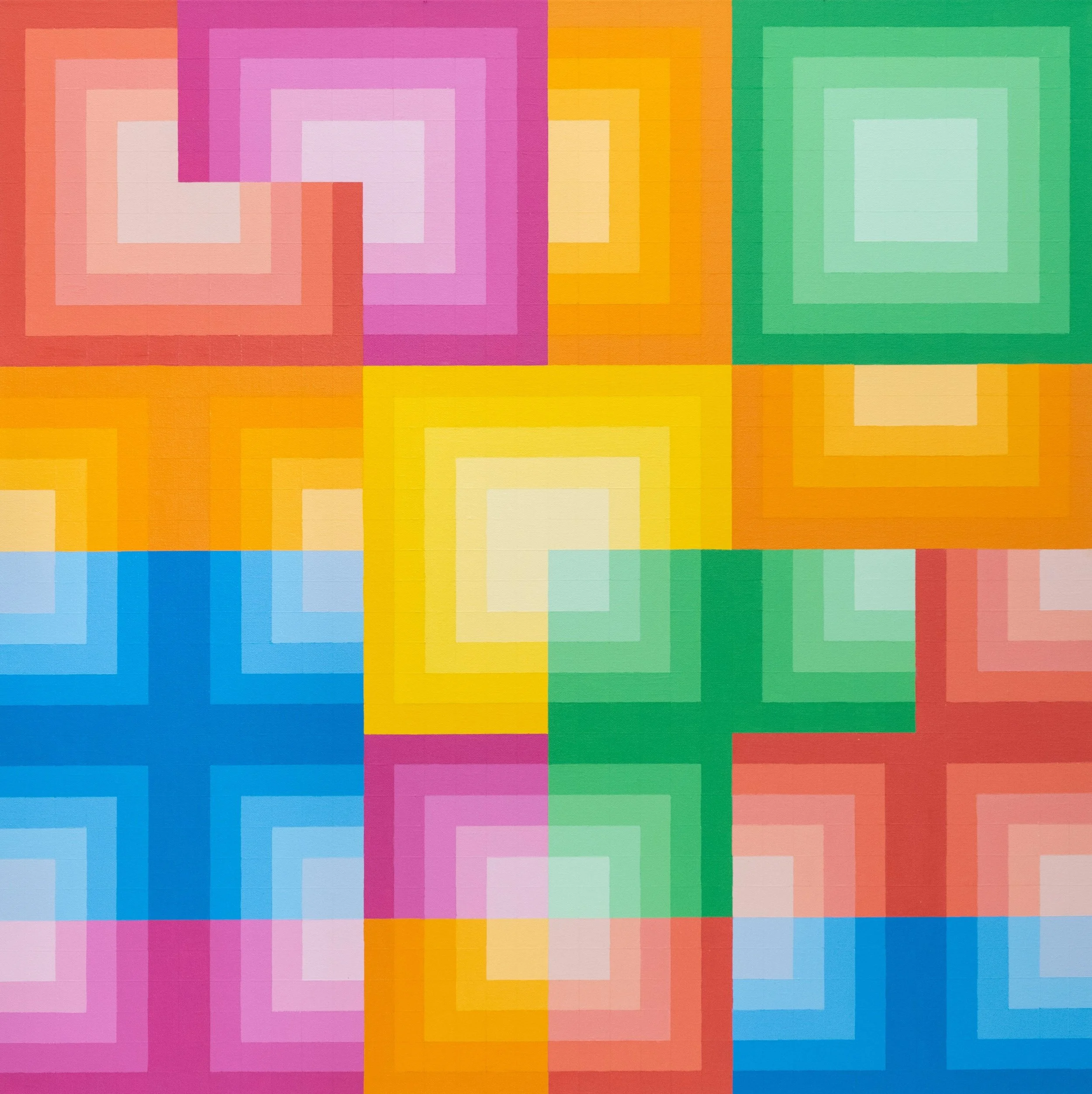  Thirty H (227),  06-2024 Acrylic on Canvas 36" x 36" x 1 1/2"