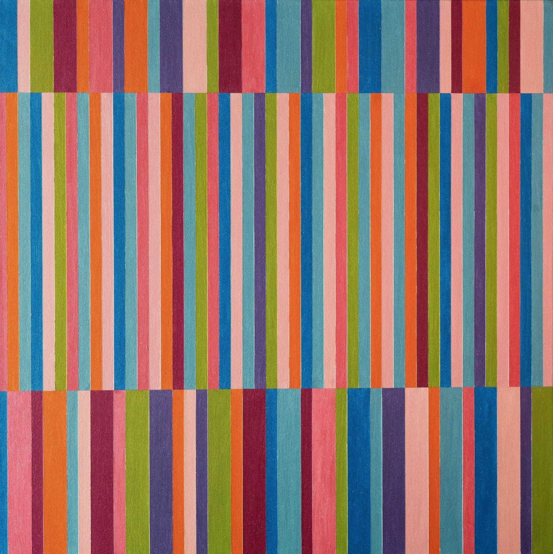  Stripes (248),  09-2024 Metallic Acrylic on Canvas 36" x 36" x 1 1/2"