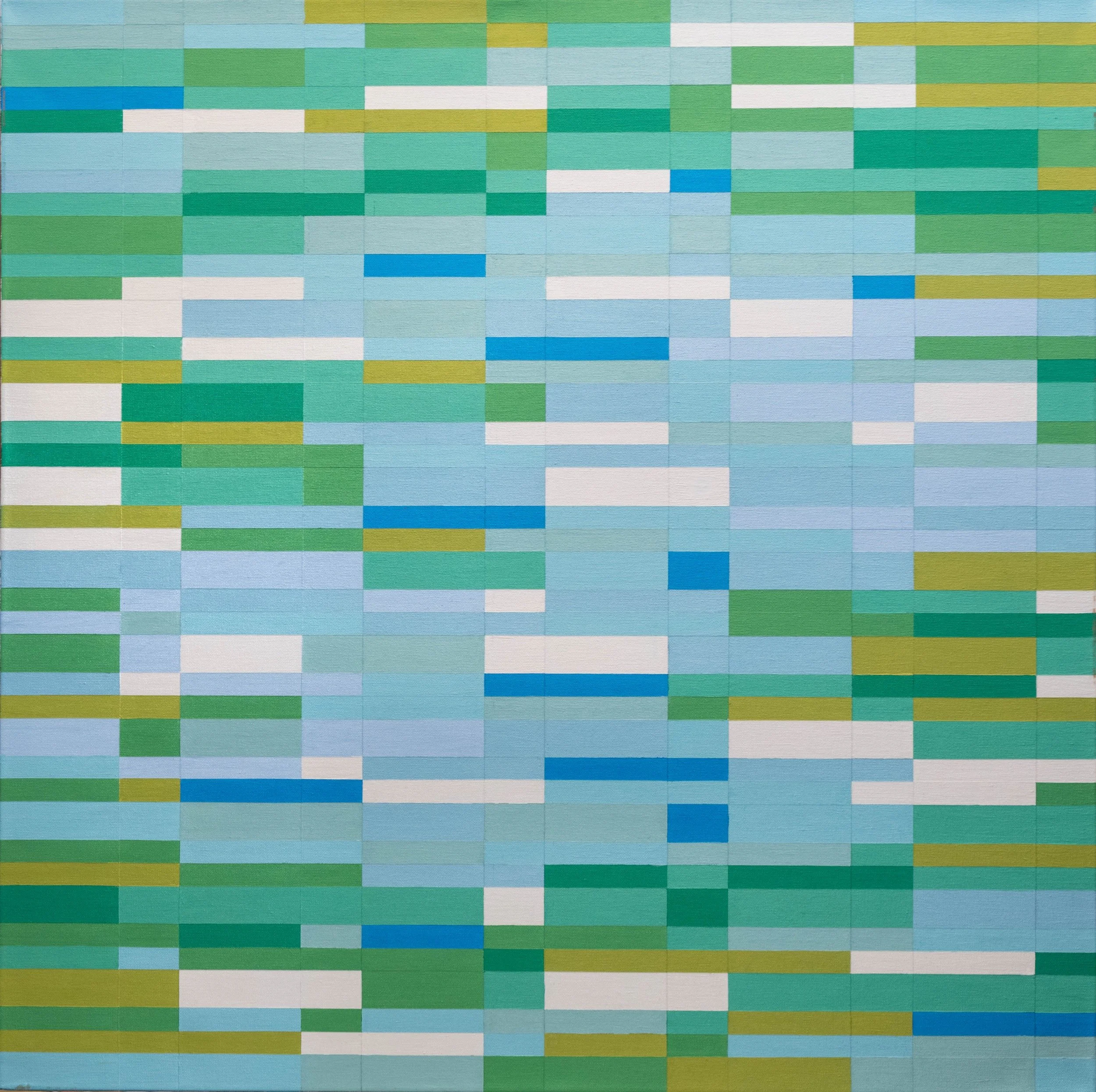  Pond Reflections (225),  01-2023 
Metallic Acrylic Paint on Canvas 
36" x 36" x 1 1/2"