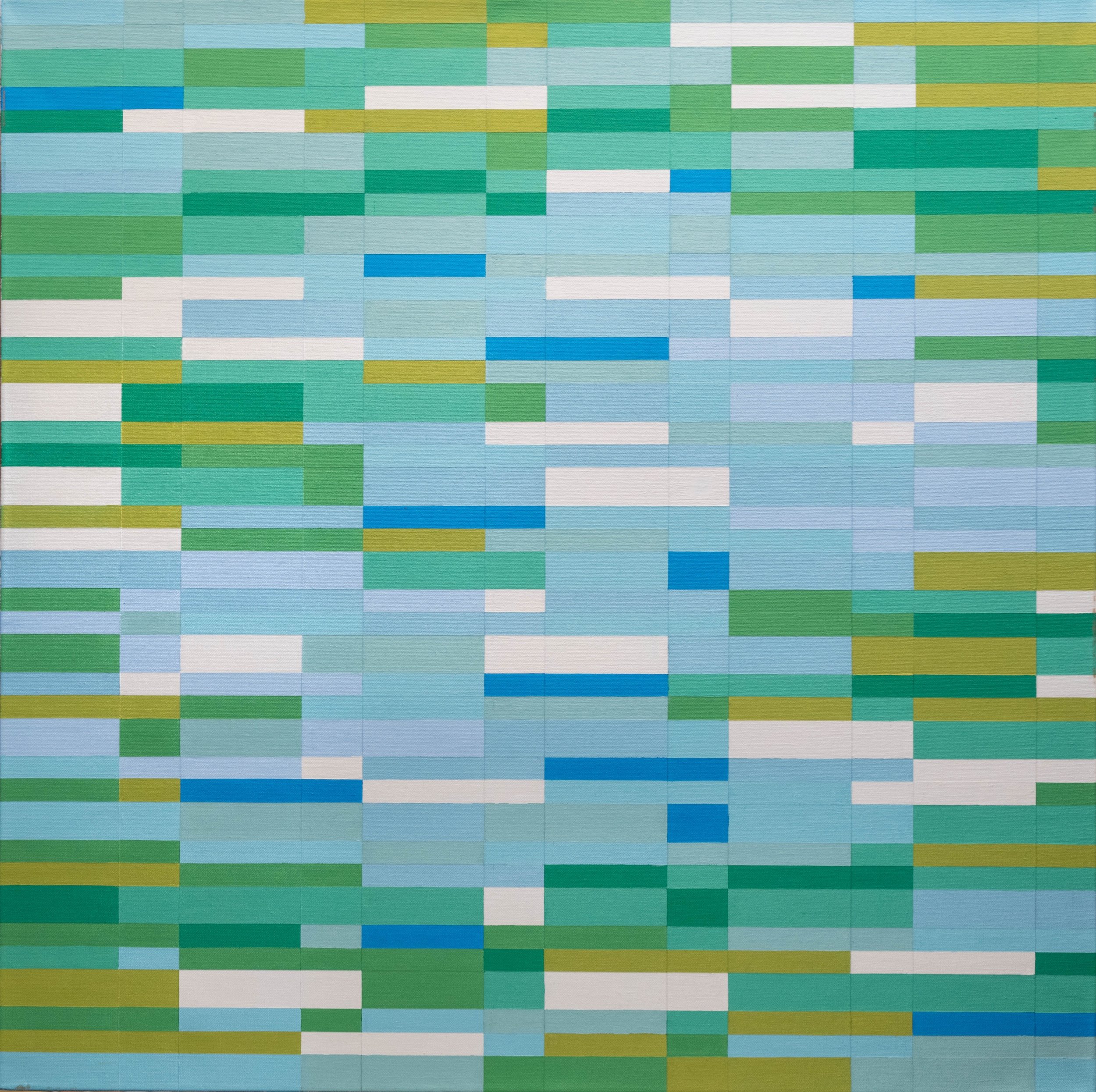  Pond Reflections (225),  01-2023 
Metallic Acrylic Paint on Canvas 
36" x 36" x 1 1/2"