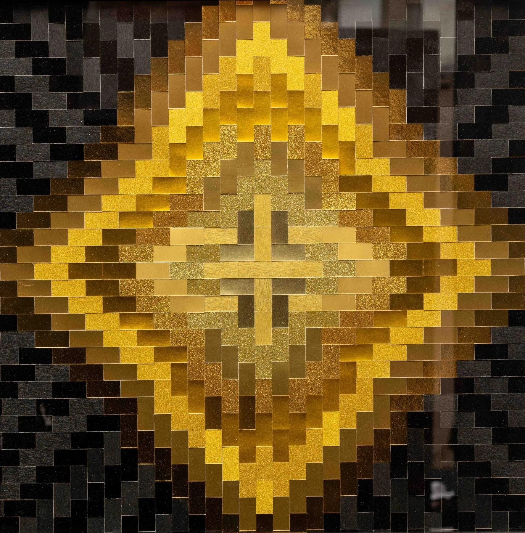  Gold on Black (259),  11-2024 Foil Card Stock on Paper 24" x 24"