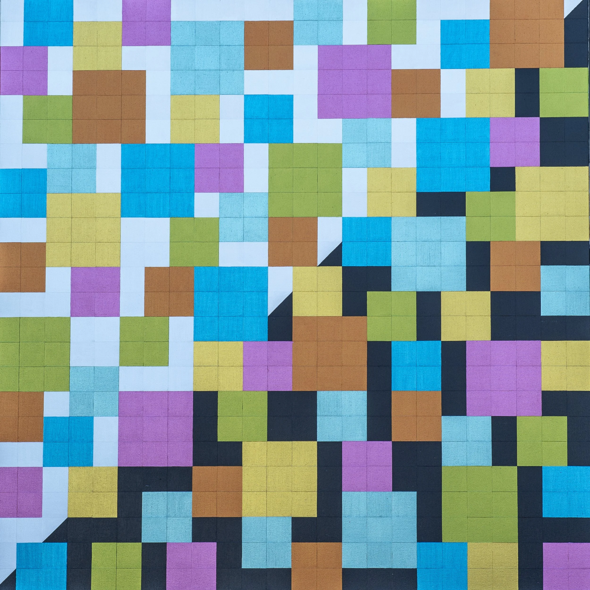  Floral (173),  04-2023 Metallic Acrylic on Canvas 36" x 36" x 1 1/2"