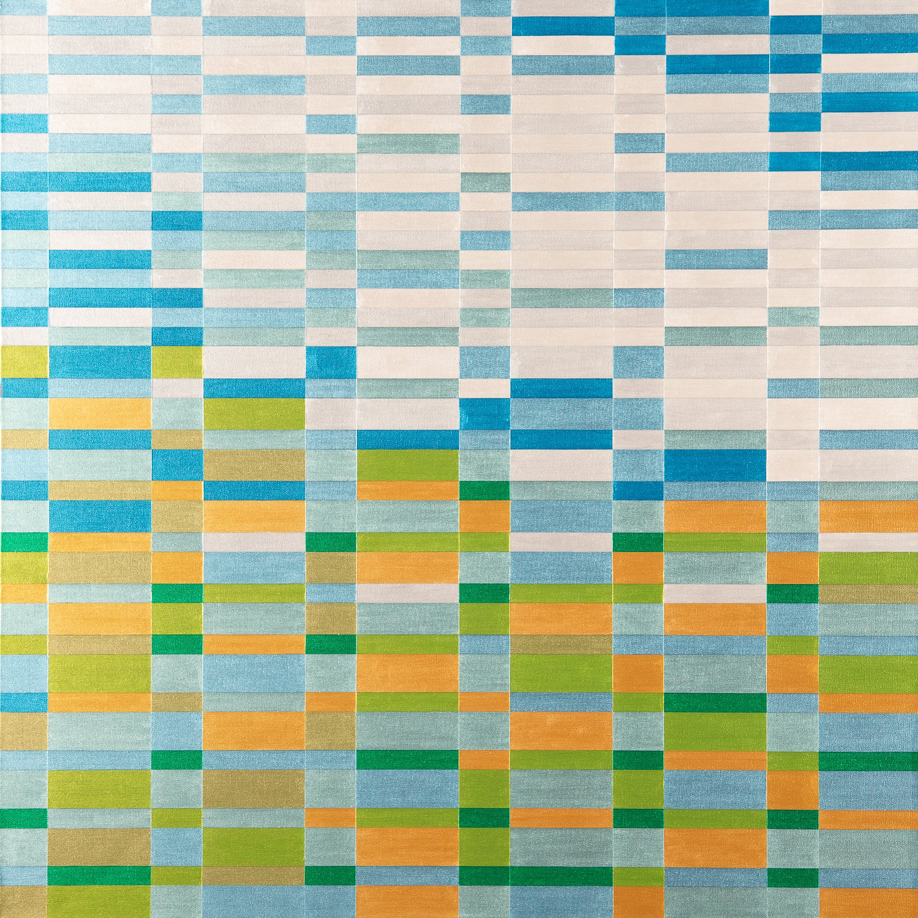  Shimmering Lake (182),  07-2023 Metallic Acrylic on Canvas 36" x 36" x 1 1/2"