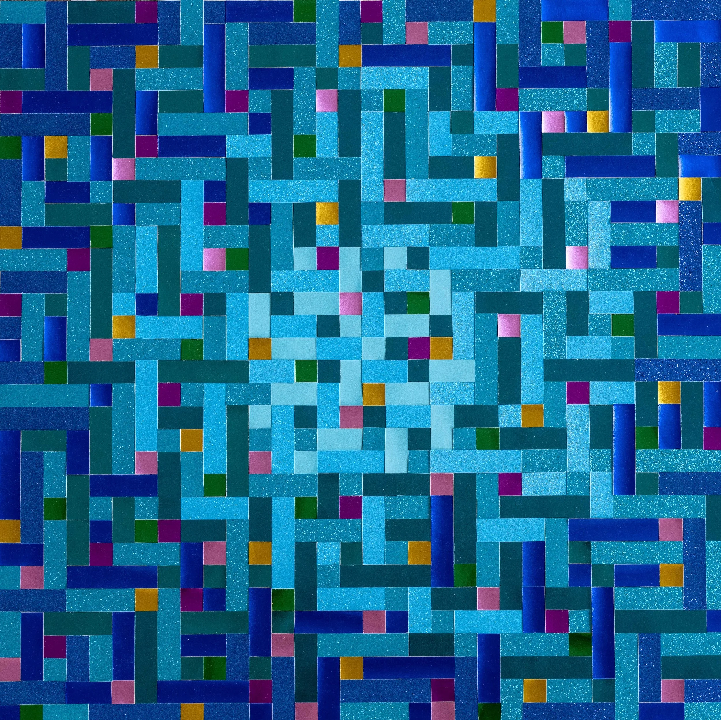  Blue Glow (293),  09-2025 Foil Card Stock on Paper 24" x 24"