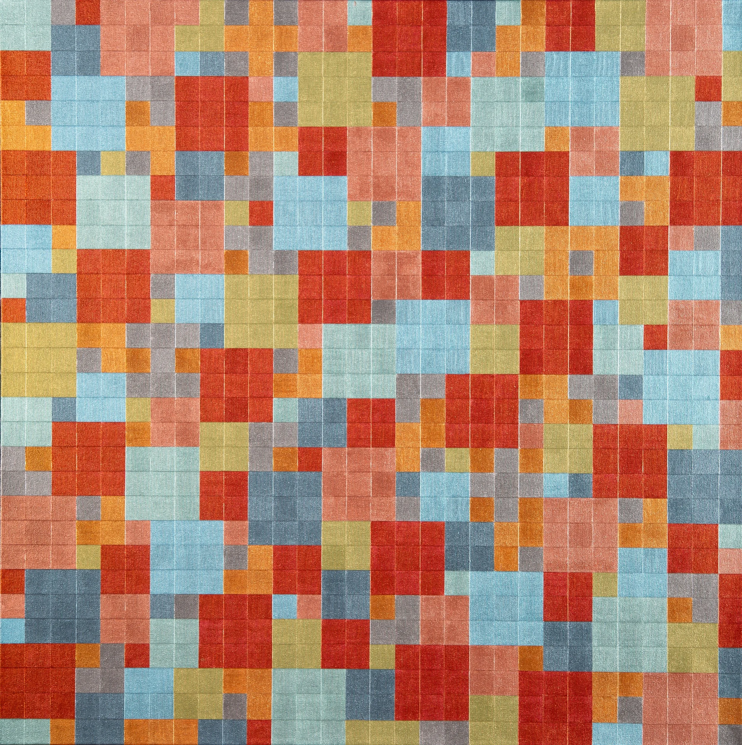 Eight Metallic Colors (179),  06-2023 Metallic Acrylic on Canvas 36" x 36" x 1 1/2"