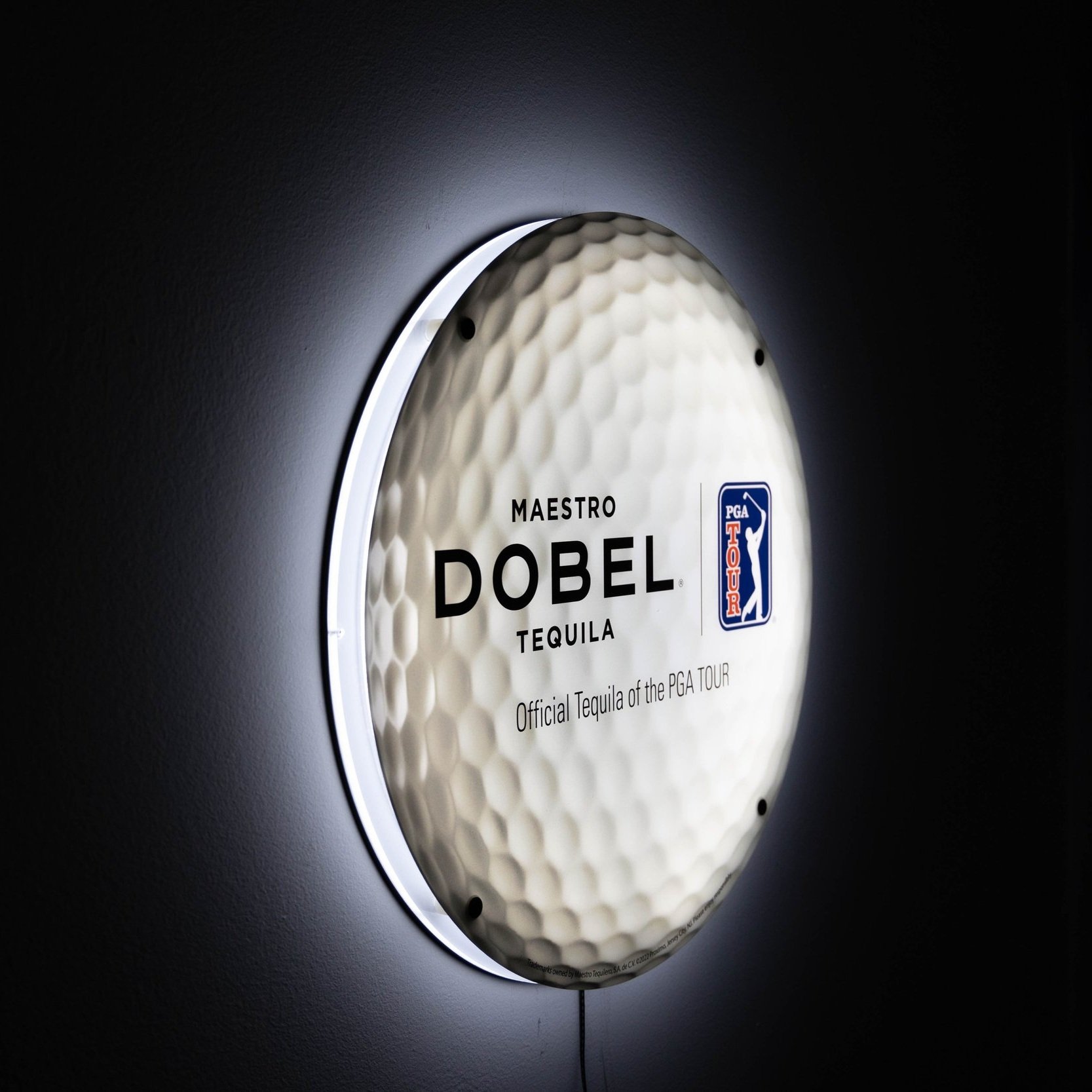 Dobel and PGA Tour LED sign