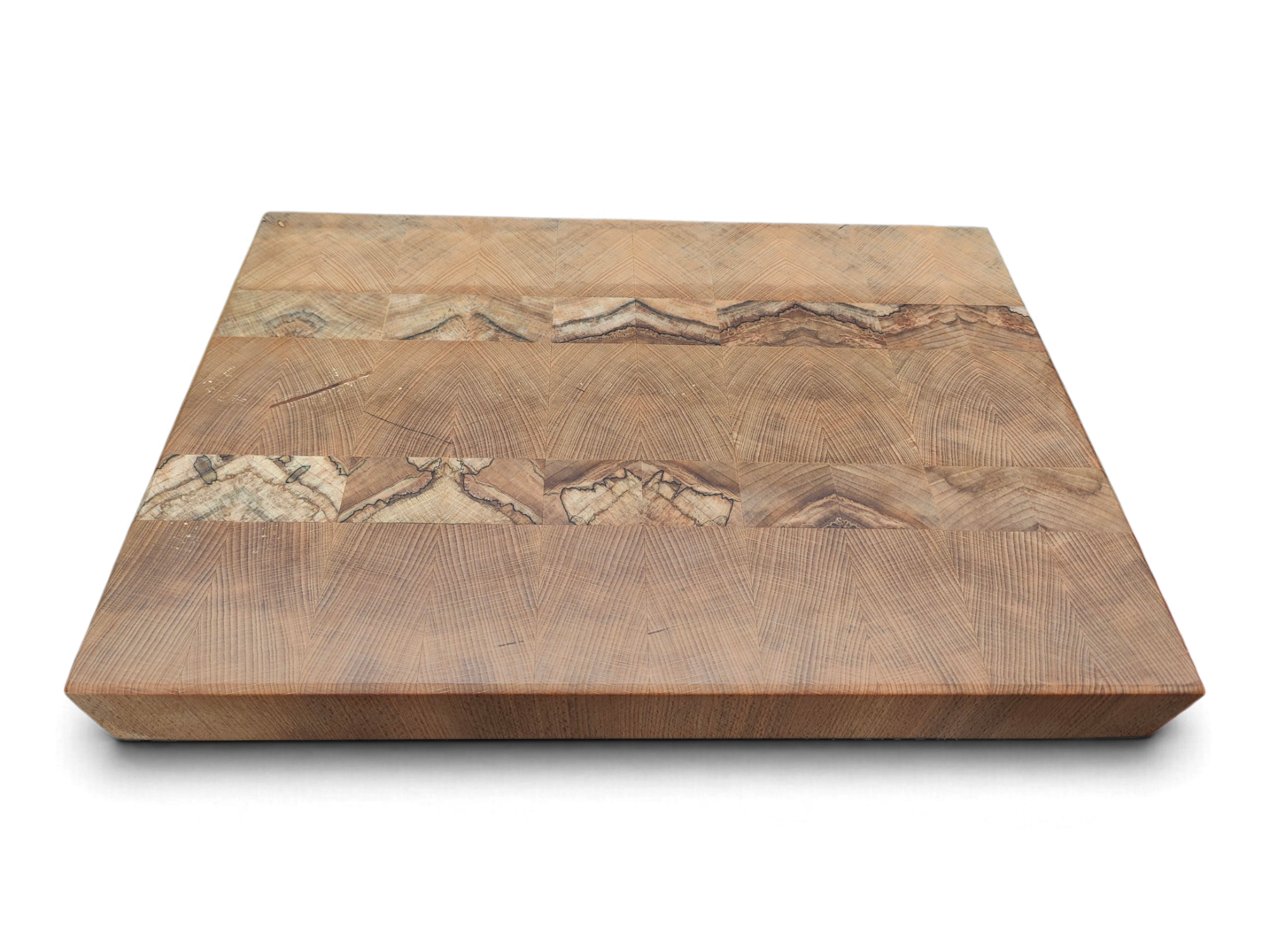 Handmade Irish end grain chopping board in beech from Ballymahon
