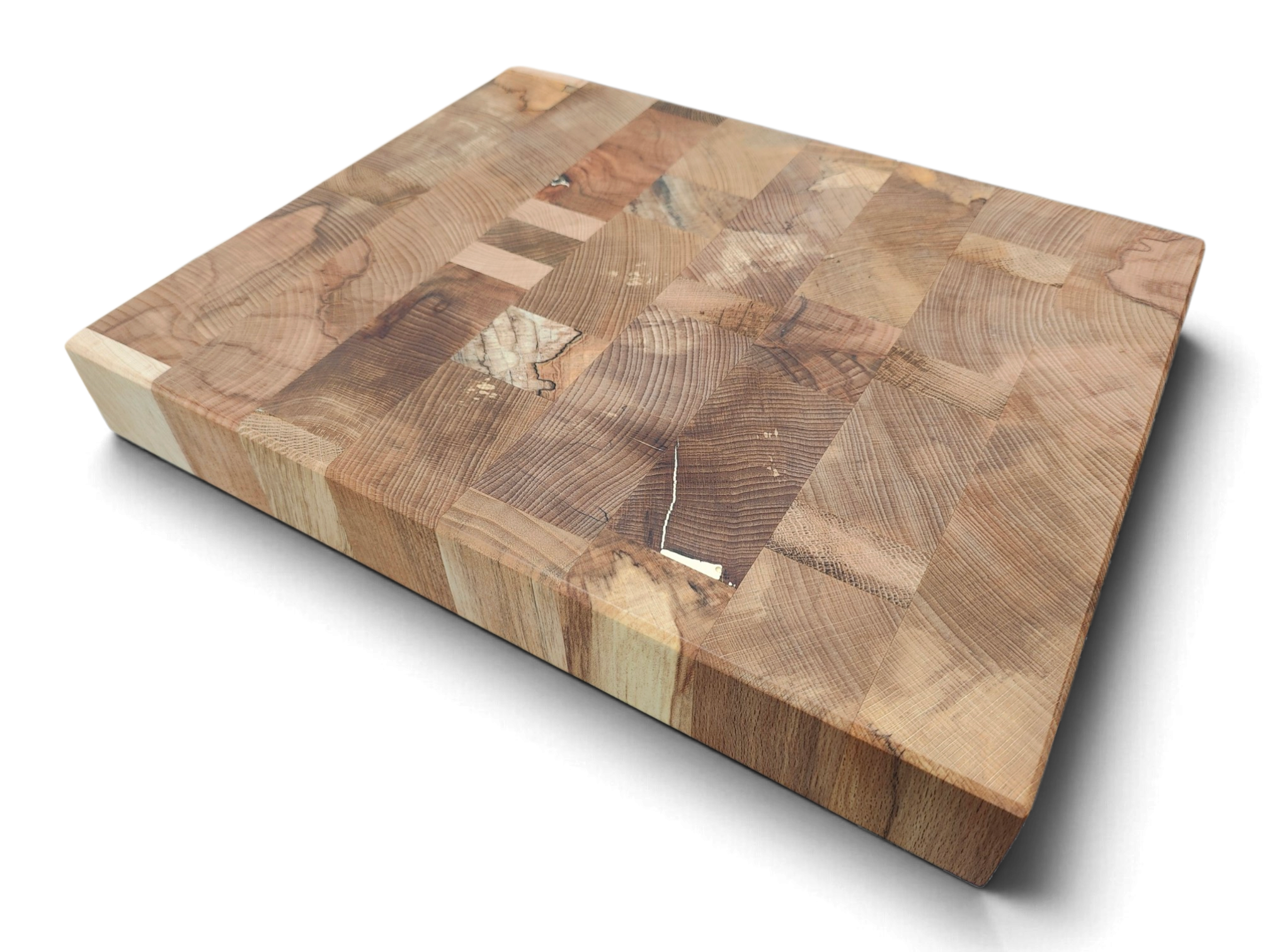 Side profile of a 53mm thick Irish end grain board