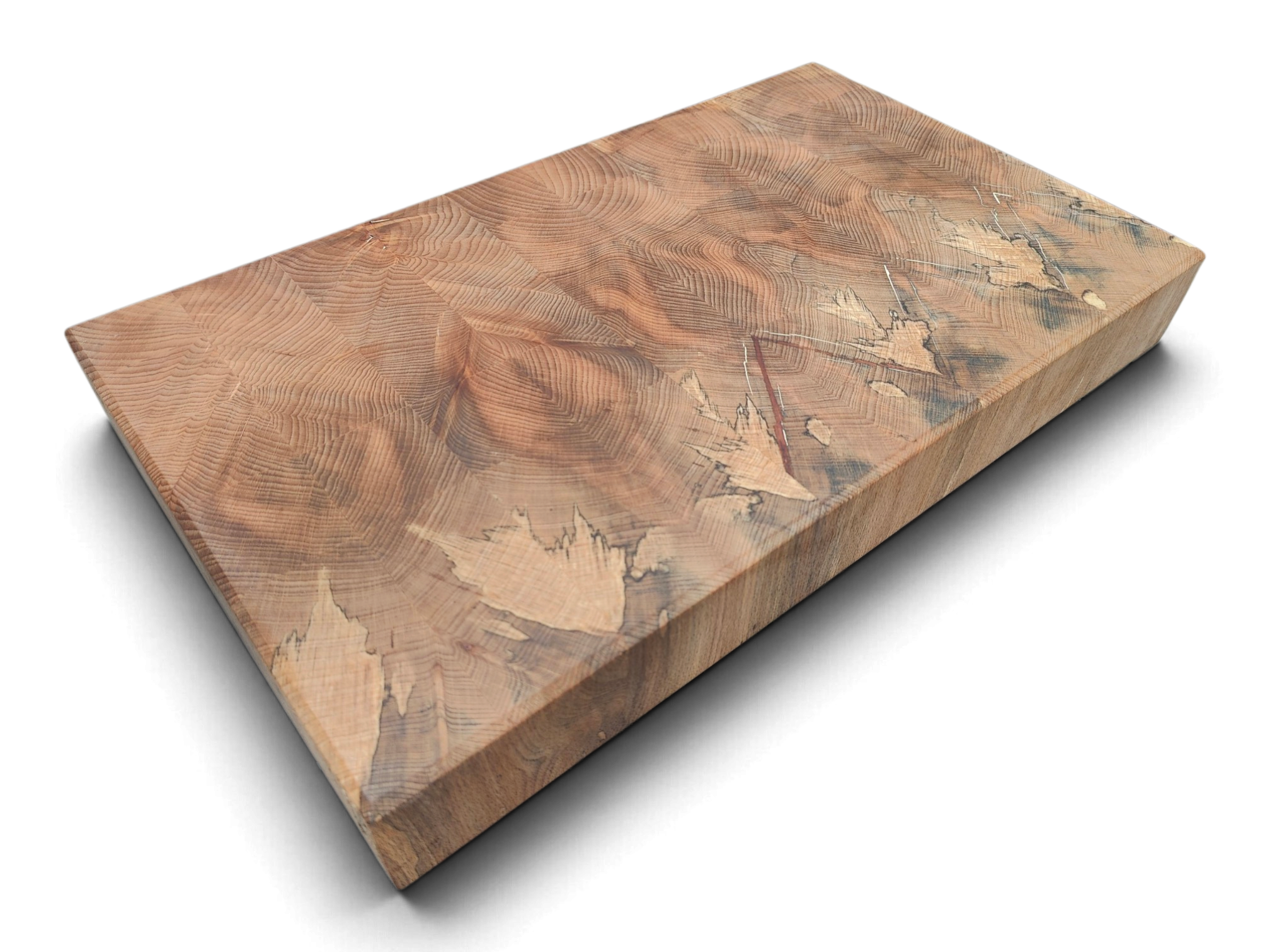 Side profile of a 60mm thick Irish end grain chopping board