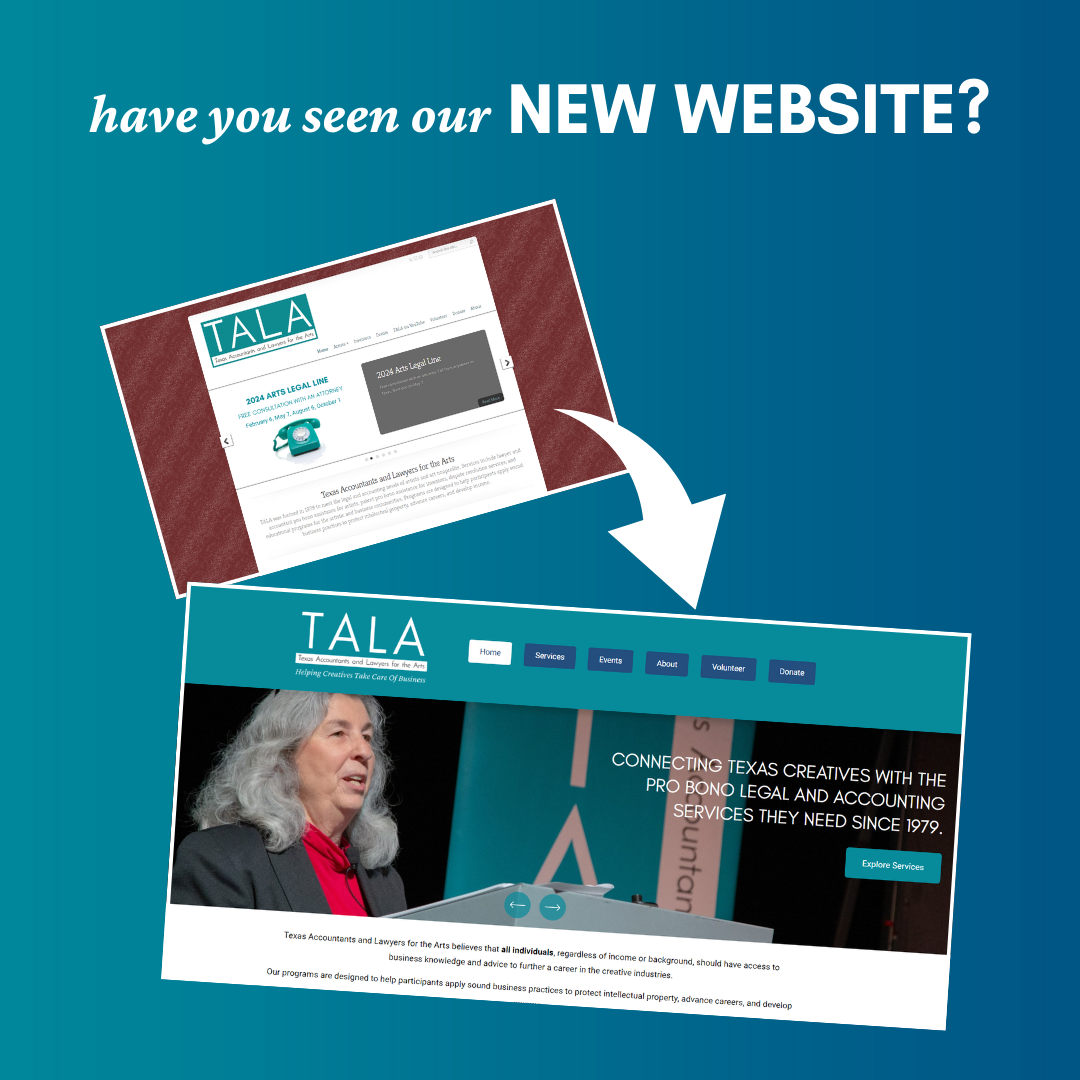 Texas Accountants & Lawyers for the Arts | Website