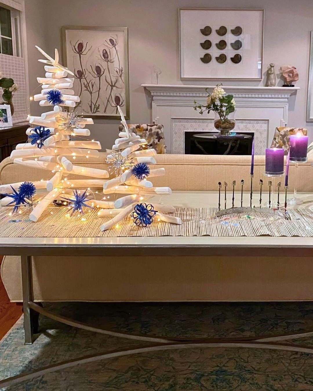 Throwback to December 2020 when these driftwood Hanukkah trees added a little coastal magic to my holiday styling. 

With so much seasonal inspiration leaning toward Christmas, finding creative, design-forward ways to celebrate Hanukkah can feel surp