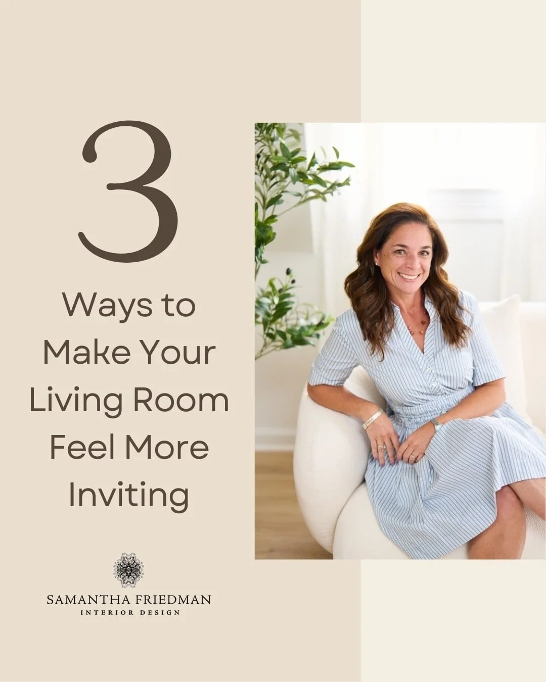 Thoughtful adjustments can completely change the feel of a living room &mdash; even without a full redesign. 

A few strategic updates can make the space warmer, more comfortable, and more welcoming for everyday living.

Swipe through for three simpl