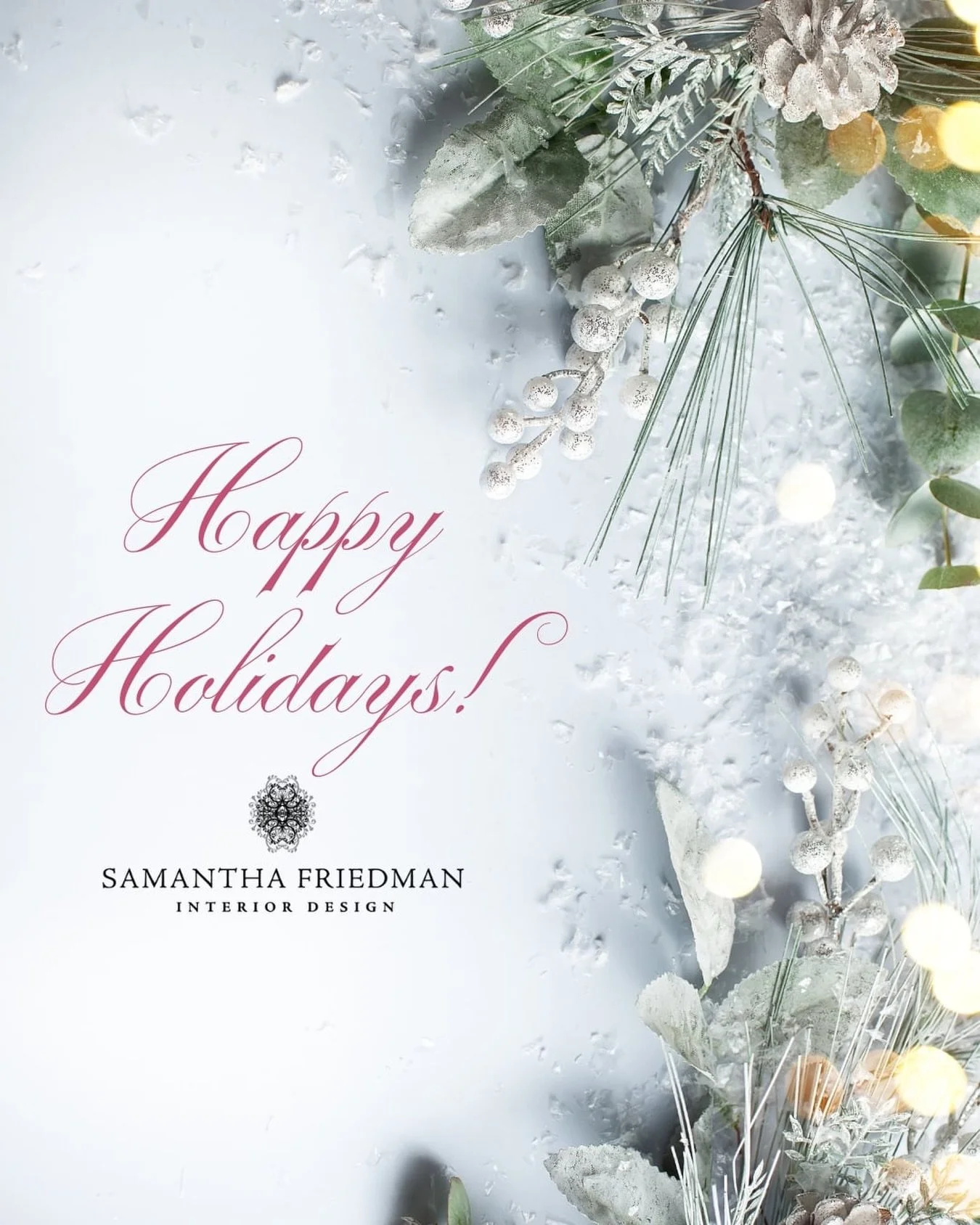 Wishing you a warm and joyful holiday season, filled with moments of comfort, peace, and time spent with the people who matter most. ✨