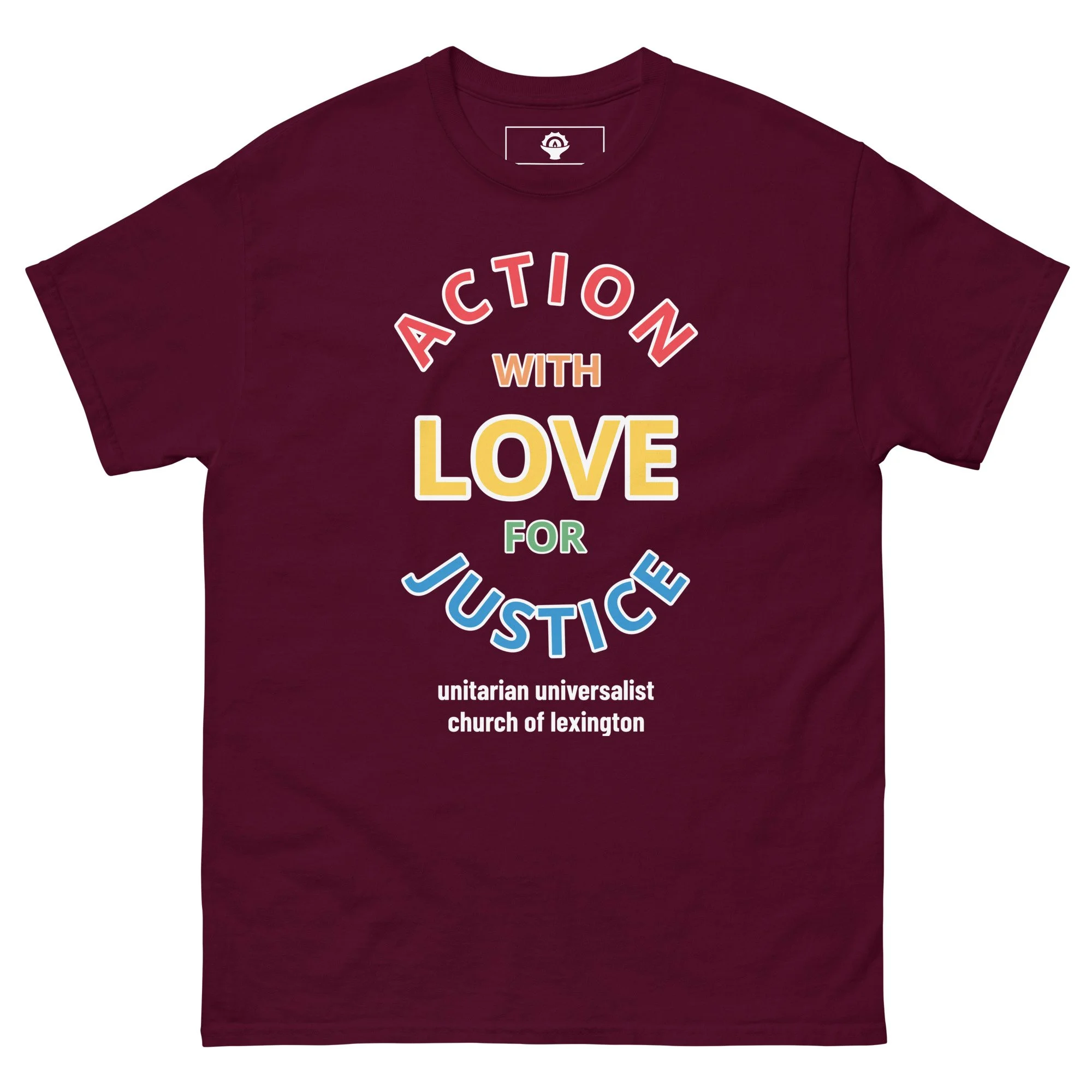 unisex-classic-tee-maroon-front-68715b13ea32e.jpg