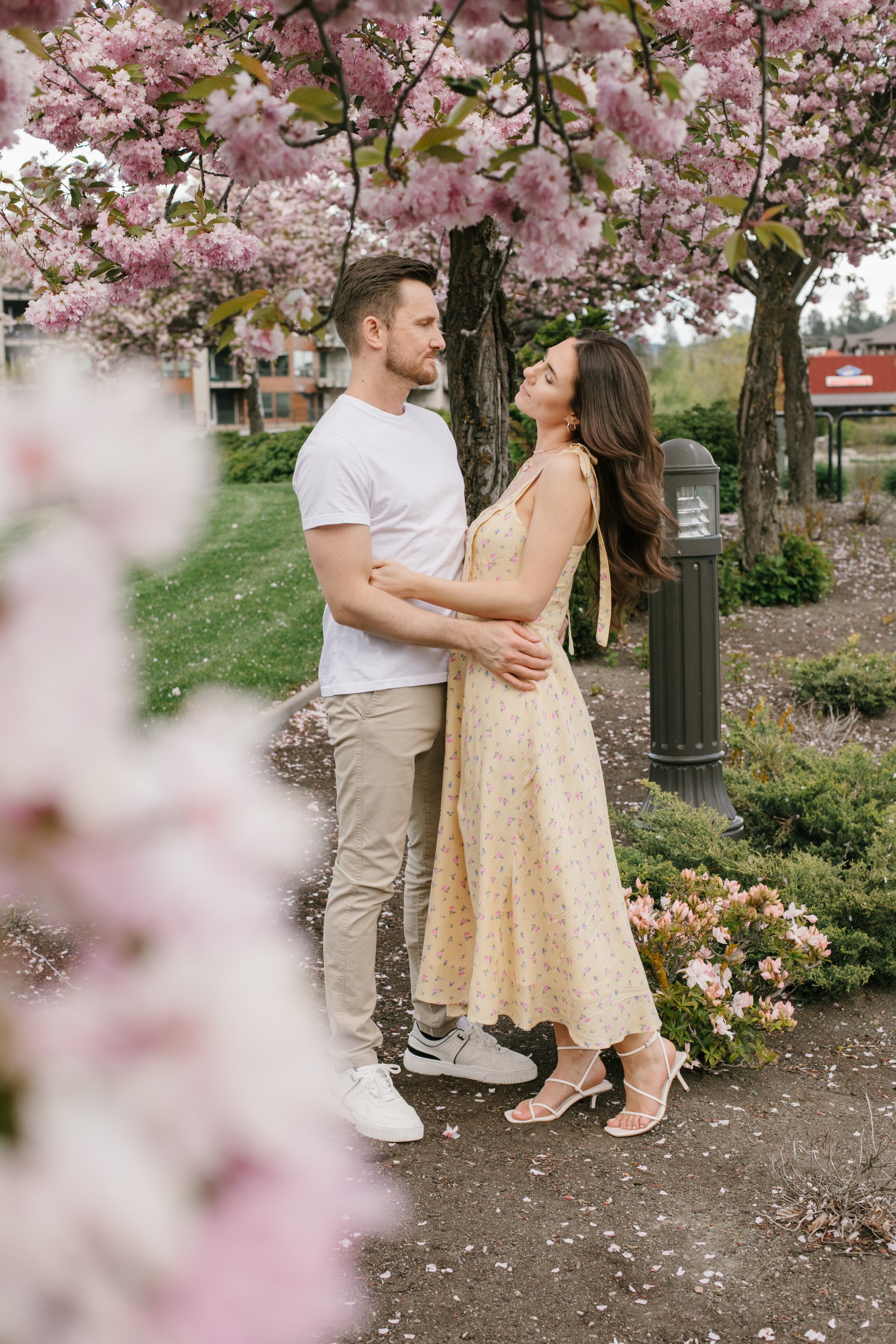 Cherry Blossom Romantic Session in Coeur dAlene, Idaho — Katya Higgins Photography picture