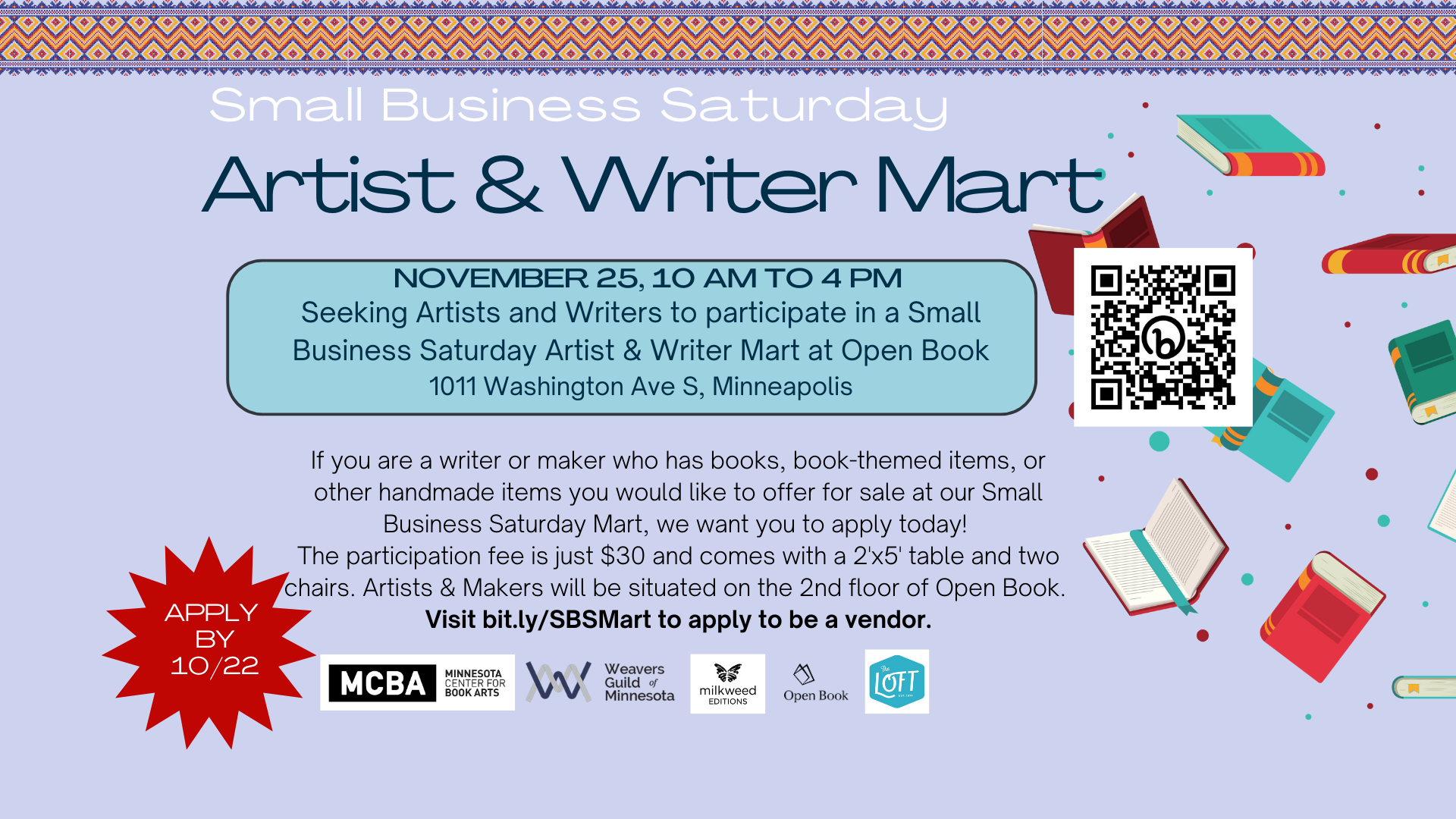 Small Business Saturday at MCBA - Minnesota Center for Book Arts
